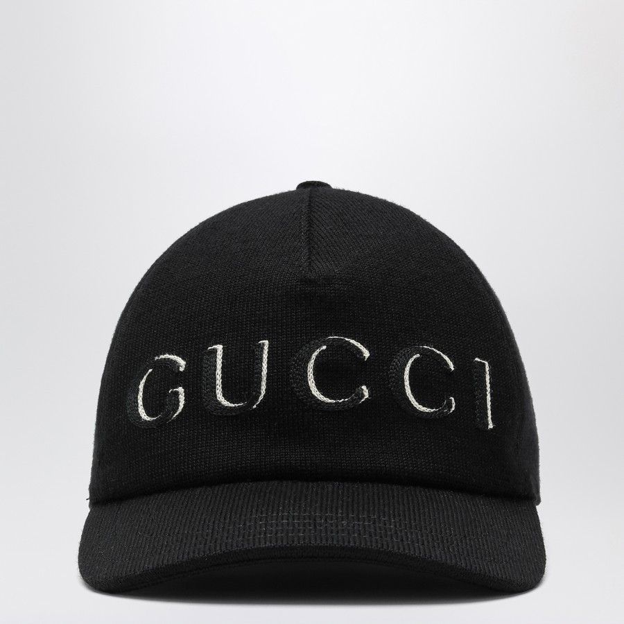 Gucci o1d2blof0525 Size: M / Logo Baseball Cap / Hat in Black Size ONE SIZE - 1 Thumbnail
