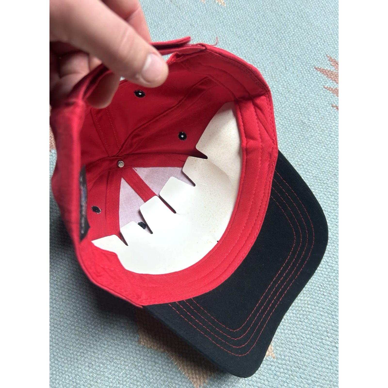 Equipment VINTAGE Case Janson Equipment strapback hat red NOS cap Men Adjustable Strapback Hat Size ONE SIZE - 6 Thumbnail