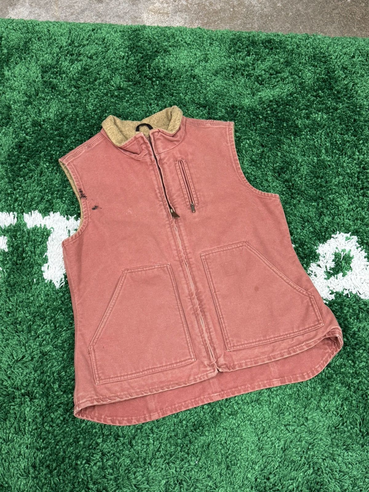 Carhartt Carhartt Womens Brick Vintage Heavy Sherpa Lined Work Vest Size M / US 6-8 / IT 42-44 - 5 Thumbnail