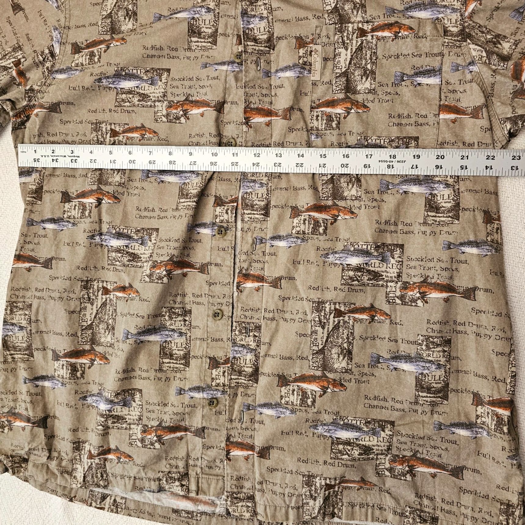 Vintage Columbia River Lodge Men's Shirt L Fisherman Short Sleeve Button-Down Brown Size US L / EU 52-54 / 3 - 6 Thumbnail