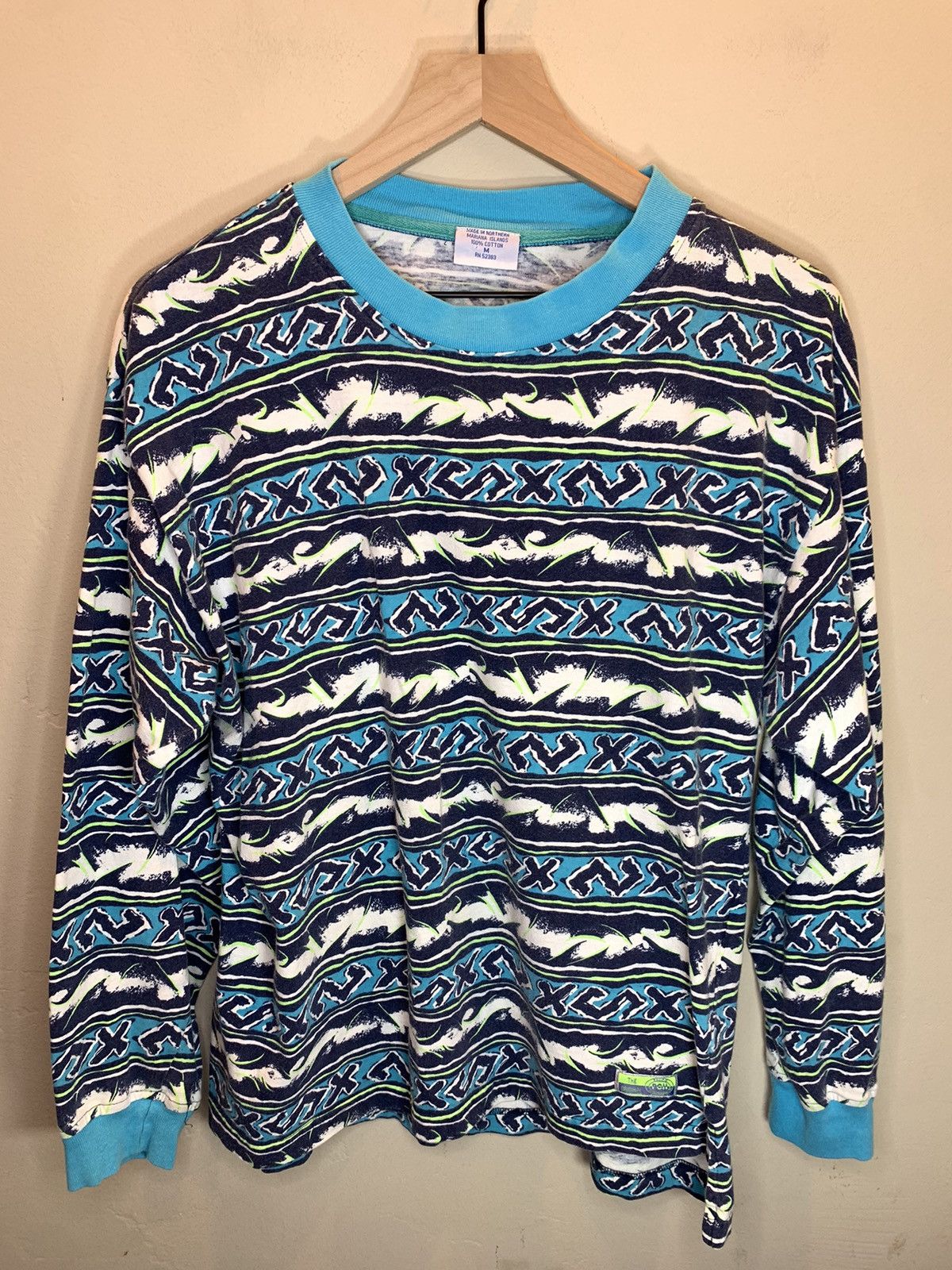 Vintage *RARE* Vintage 80’s Surfing Art Surf Pacific Coast LS Shirt Size US M / EU 48-50 / 2 - 1 Thumbnail