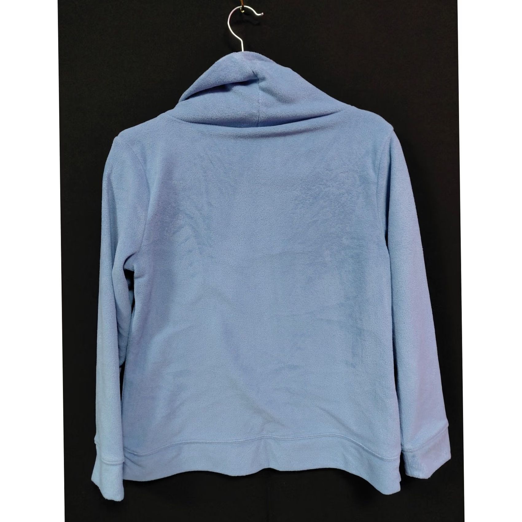 Talbots TALBOTS PETITE Blue Cowl Neck Pullover Sweater Solid Knit Women Size S Size S / US 4 / IT 40 - 2 Thumbnail