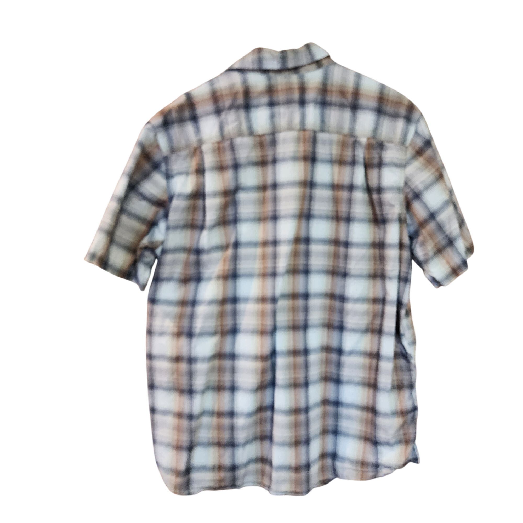 Carhartt Carhartt Shirt Plaid Relaxed Fit Short Sleeve Button Up Mens Size US XL / EU 56 / 4 - 2 Thumbnail