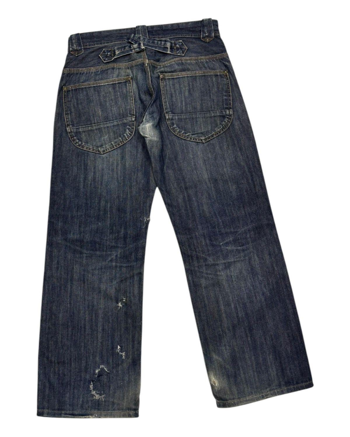 Hysteric Glamour VINTAGE DOUBLE KNEE JEANS BY DOMINATE JAPANESE BRAND Size US 32 / EU 48 - 4 Thumbnail