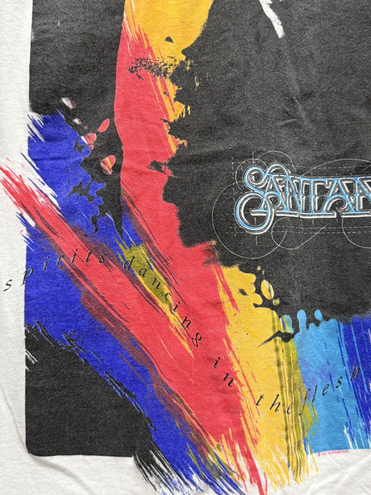 Band Tees Vintage 90s Santana American Guitarist Tee Size US L / EU 52-54 / 3 - 8 Thumbnail