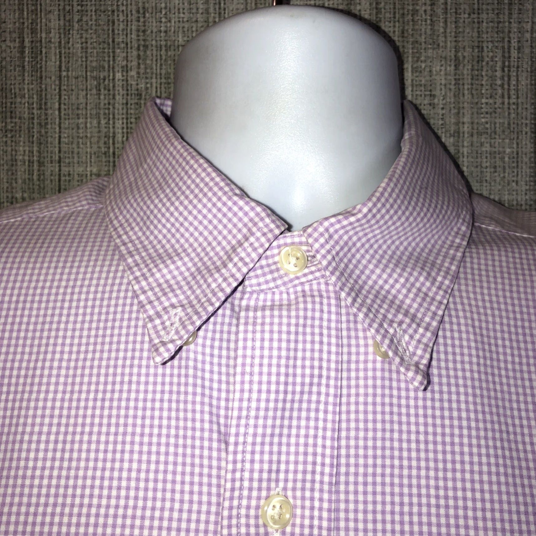 Polo Ralph Lauren Polo Ralph Lauren Shirt Men L Button-Up Plaid Purple Long Sleeve Collared Baseball-Style Size US L / EU 52-54 / 3 - 2 Thumbnail
