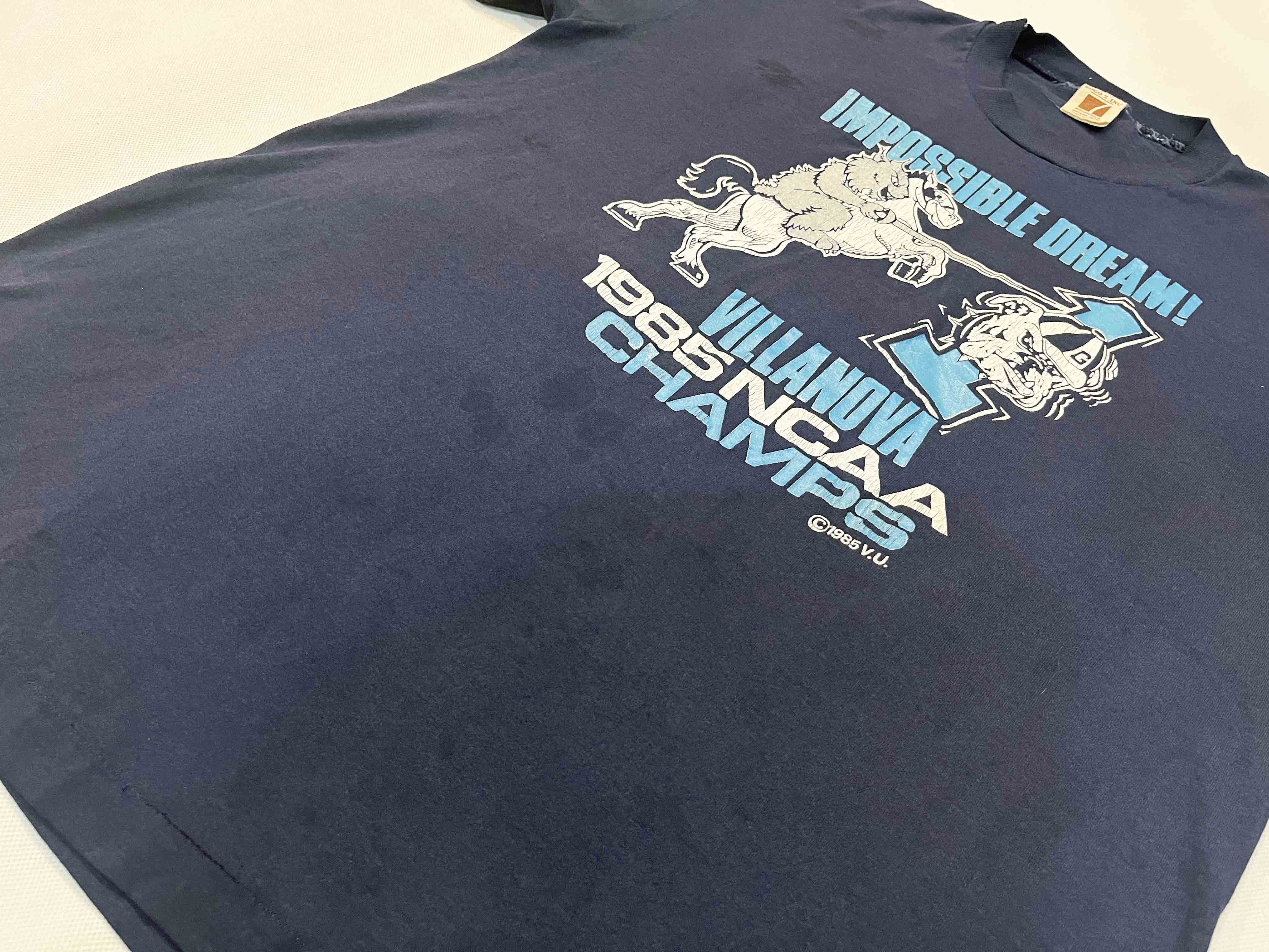 Logo 7 × Vintage Vintage Logo 7 1985 NCAA Champs Villanova Wildcats T-Shirt Size US L / EU 52-54 / 3 - 6 Thumbnail