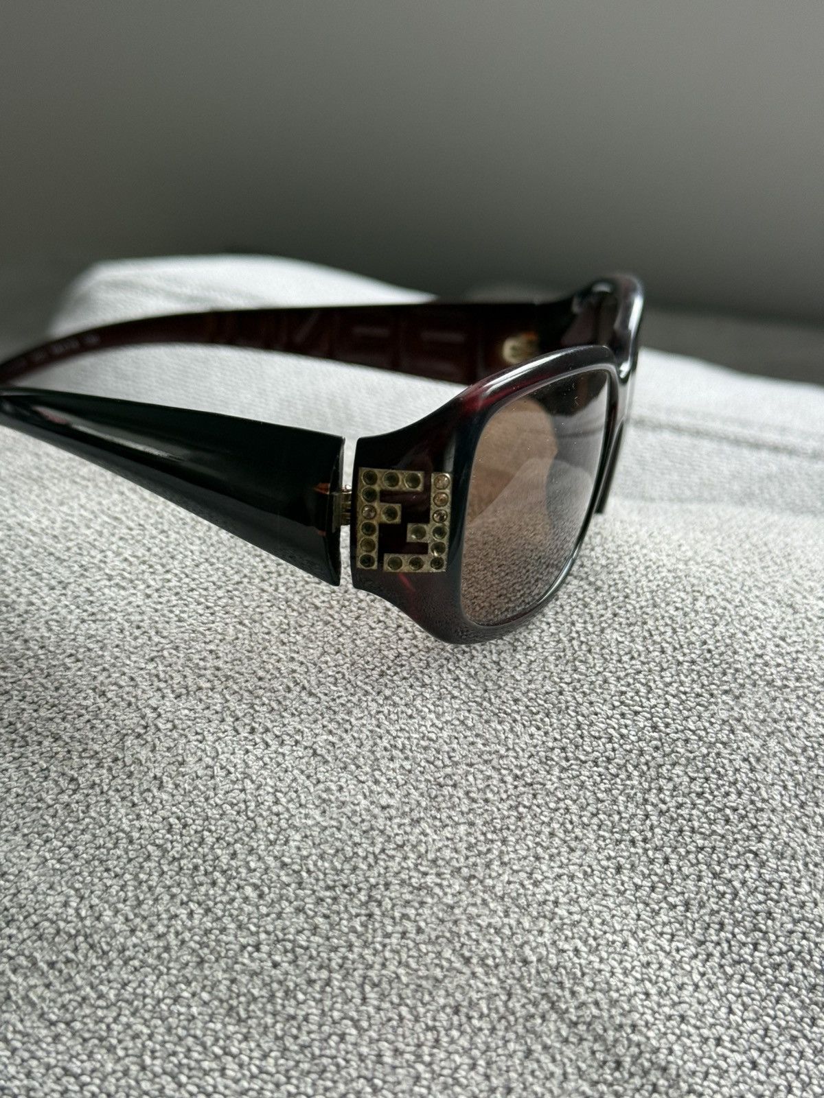 Fendi Vintage Fendi Brown Sunglasses Size ONE SIZE - 3 Thumbnail