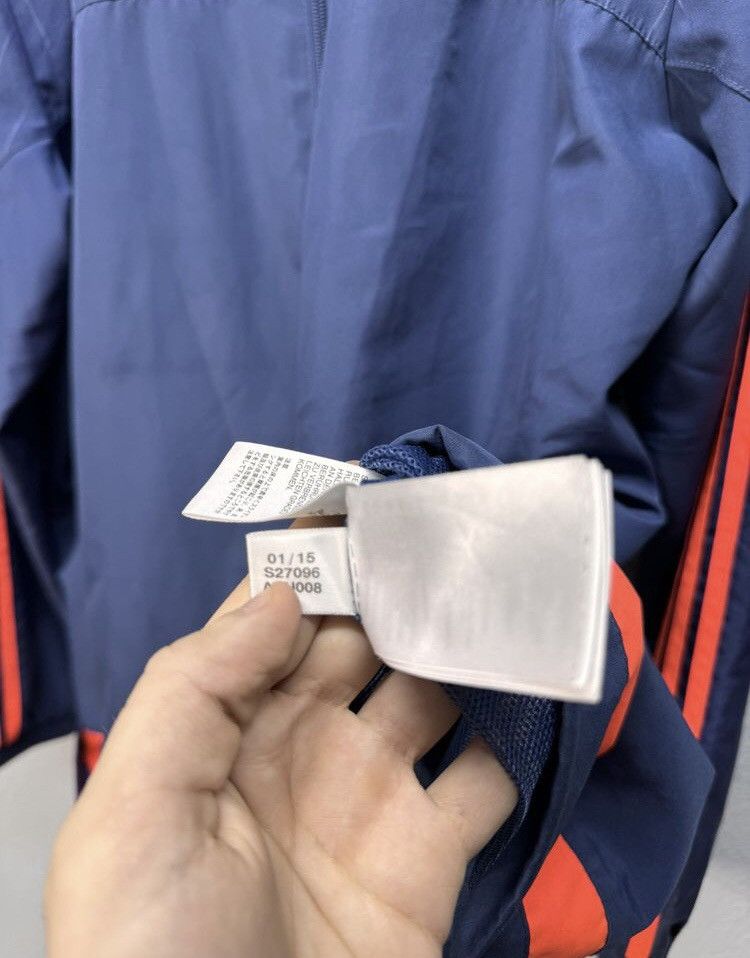 Adidas × Vintage Adidas Olympique Lyon Zip Sweatshirt Jersey Soccer 2015 Size US XL / EU 56 / 4 - 6 Thumbnail