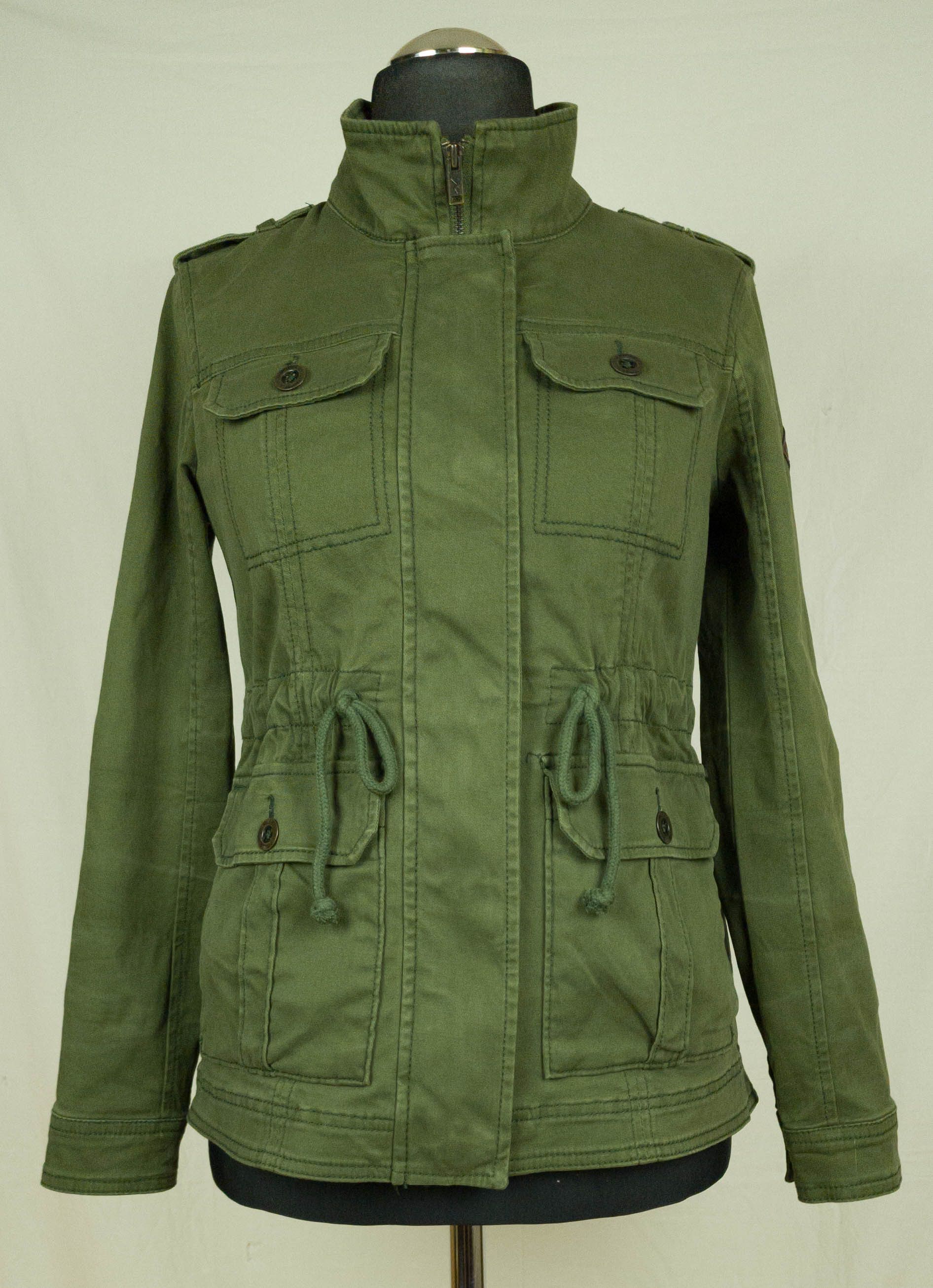 Hollister Hollister womens cotton jacket zip size S-M (LABEL S) gc Size S / US 4 / IT 40 - 1 Thumbnail