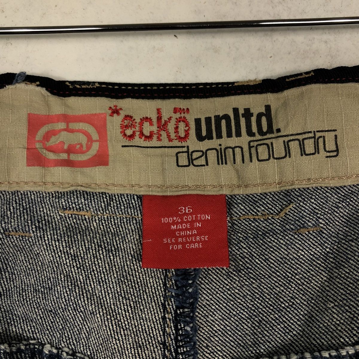 Ecko Unltd. 🔥Vintage Denim Jeans Biker Ecko Untld Rare Design Size US 34 / EU 50 - 17 Thumbnail