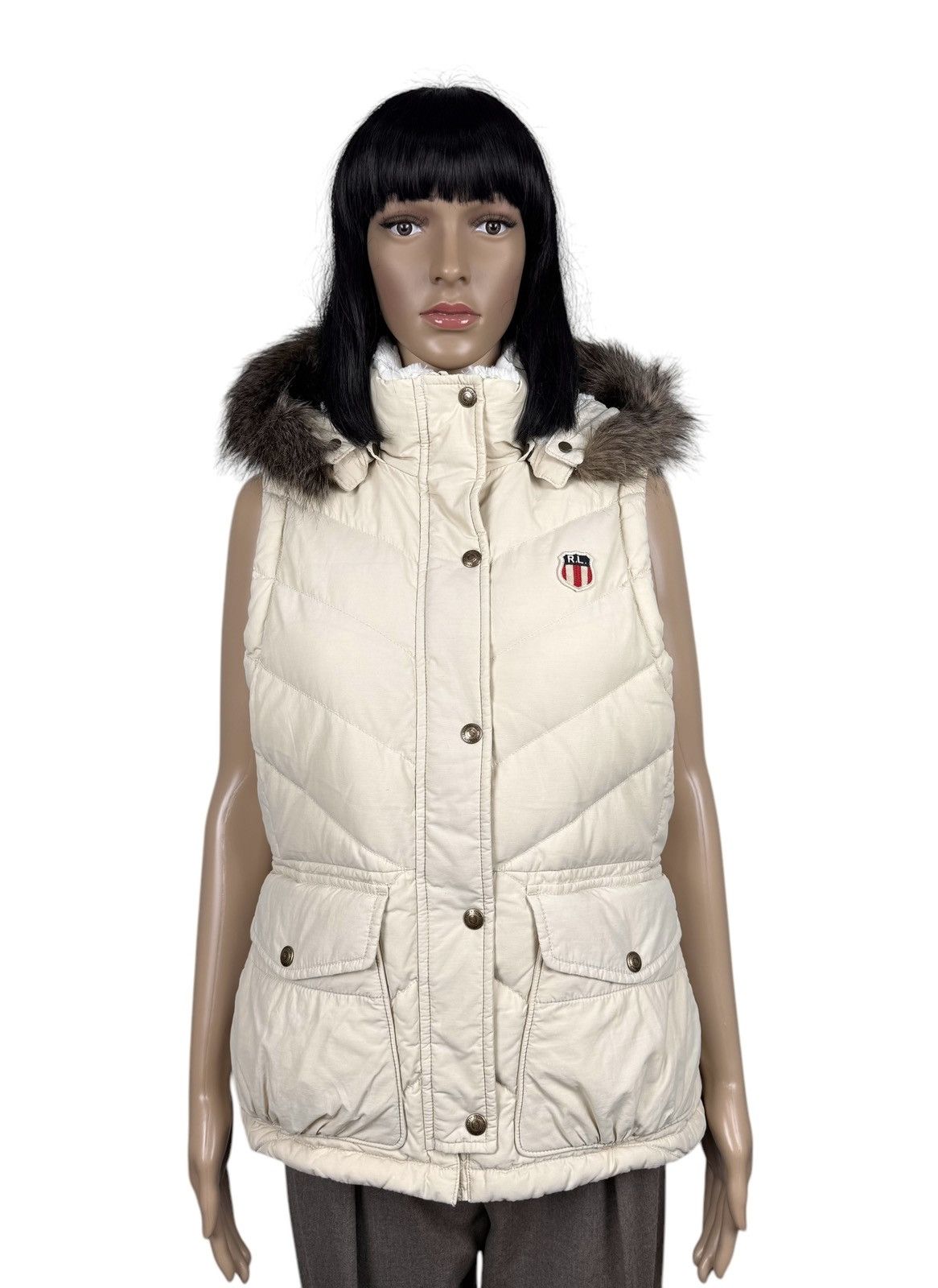 Polo Ralph Lauren Polo Ralph Lauren Beige Down Gilet Hooded Vest size M Size M / US 6-8 / IT 42-44 - 1 Thumbnail
