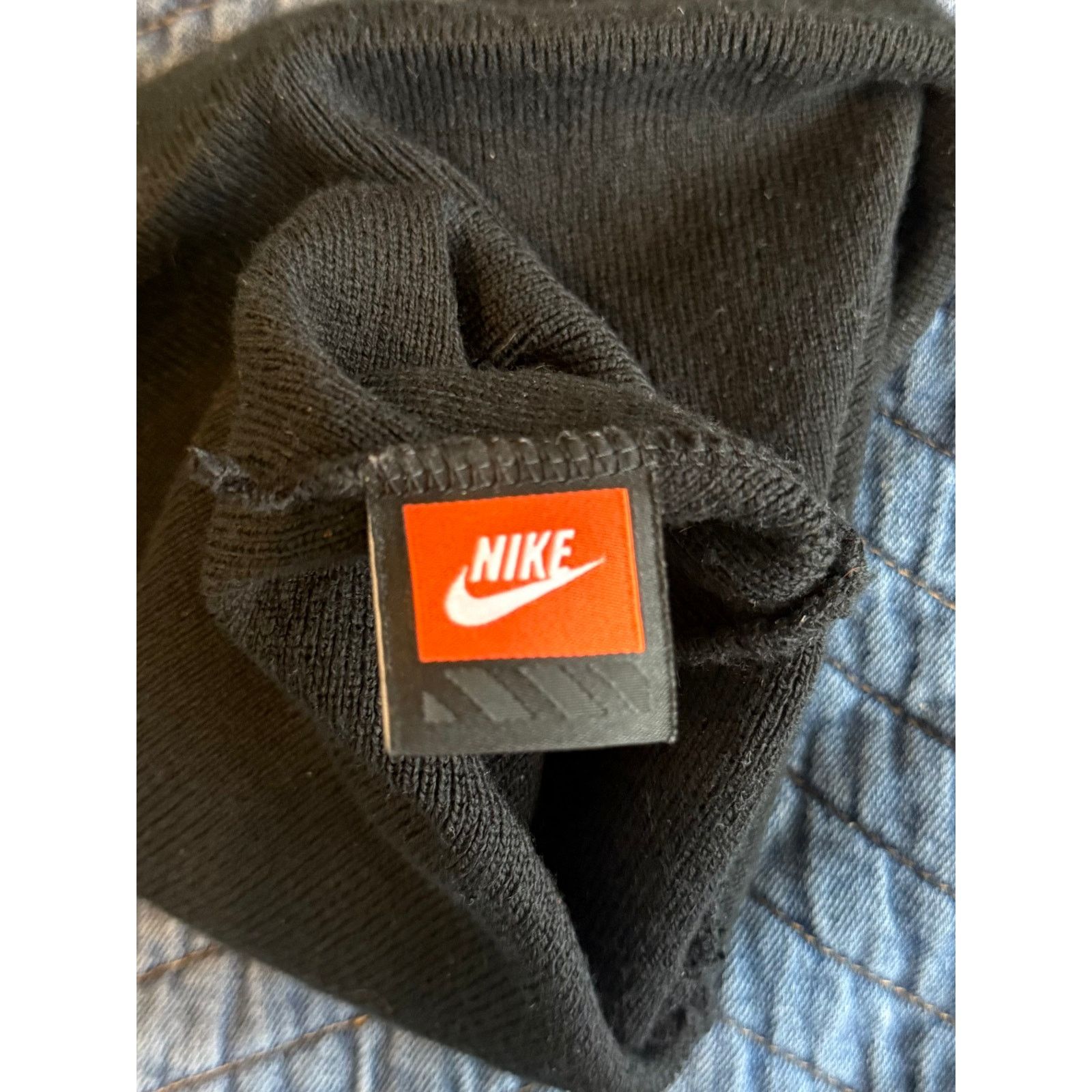 Nike Nike Black Knit Beanie with White Swoosh Logo Cap Unisex Fit Size ONE SIZE - 5 Thumbnail