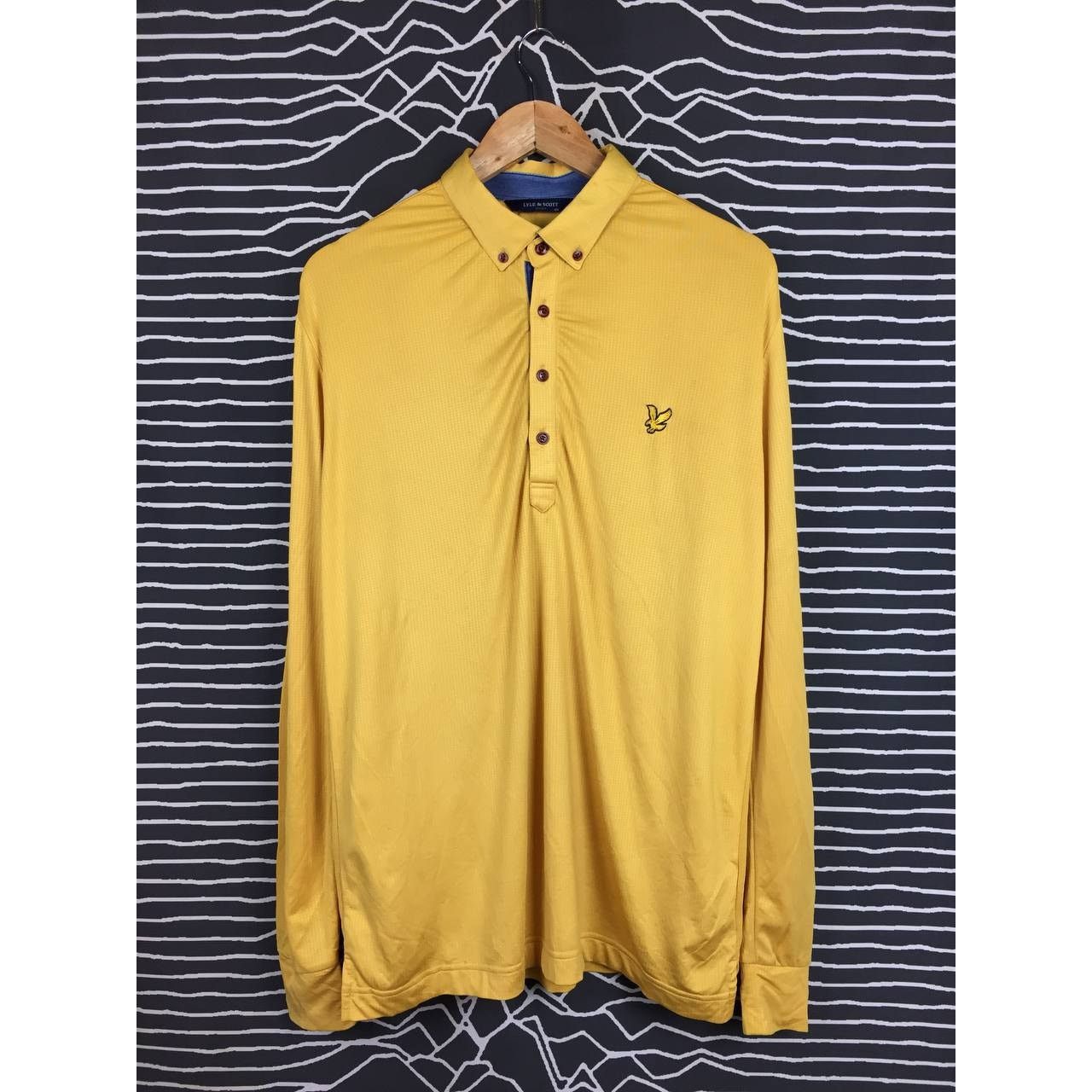 Lyle & Scott × Vintage Lyle & Scott Preppy British Sportswear Longsleeve Polo Tee Size US L / EU 52-54 / 3 - 1 Thumbnail
