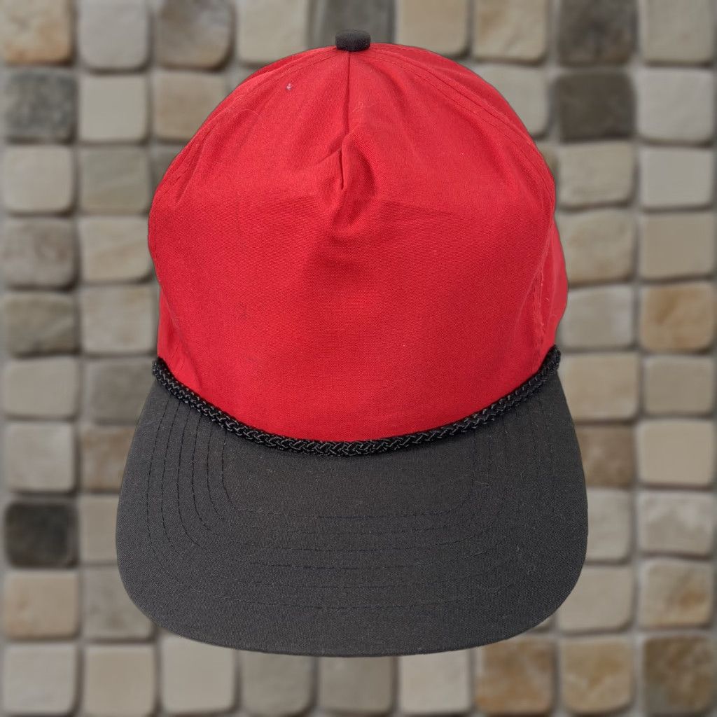 Vintage VINTAGE Otto Rope Hat Cap Red Adjustable Strap Back Baseball Cap Men Twill Cotton Logo Modern Old Stock Free Shipping Size ONE SIZE - 1 Thumbnail