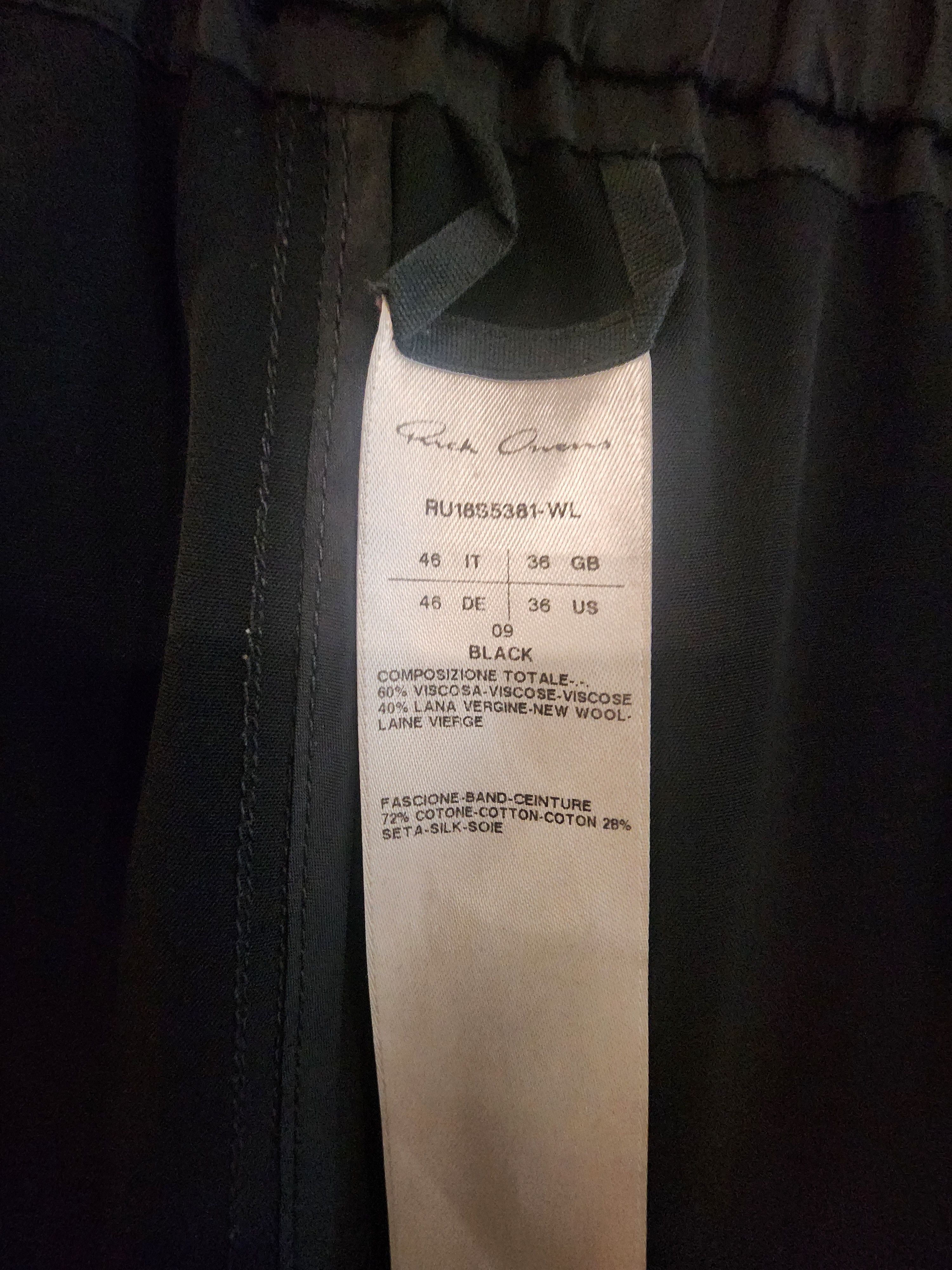Rick Owens Rick Owens DIRT SS18 DRAWSTRING CROPPED PANTS Size US 30 / EU 46 - 5 Thumbnail