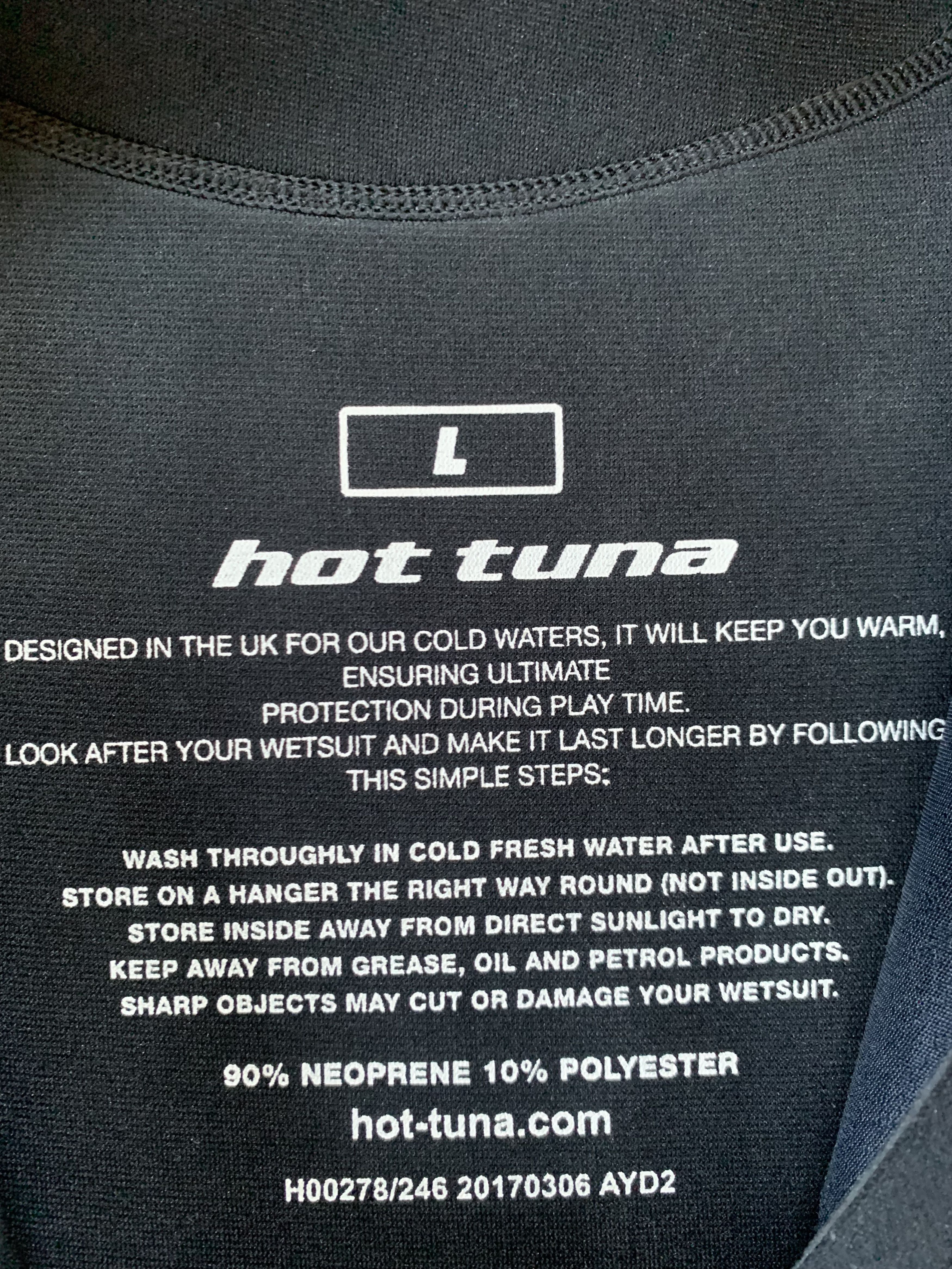 Hot Tuna Hot Tuna Mens Black Wetsuit Short Sleeve Size US 36 / EU 52 - 6 Thumbnail