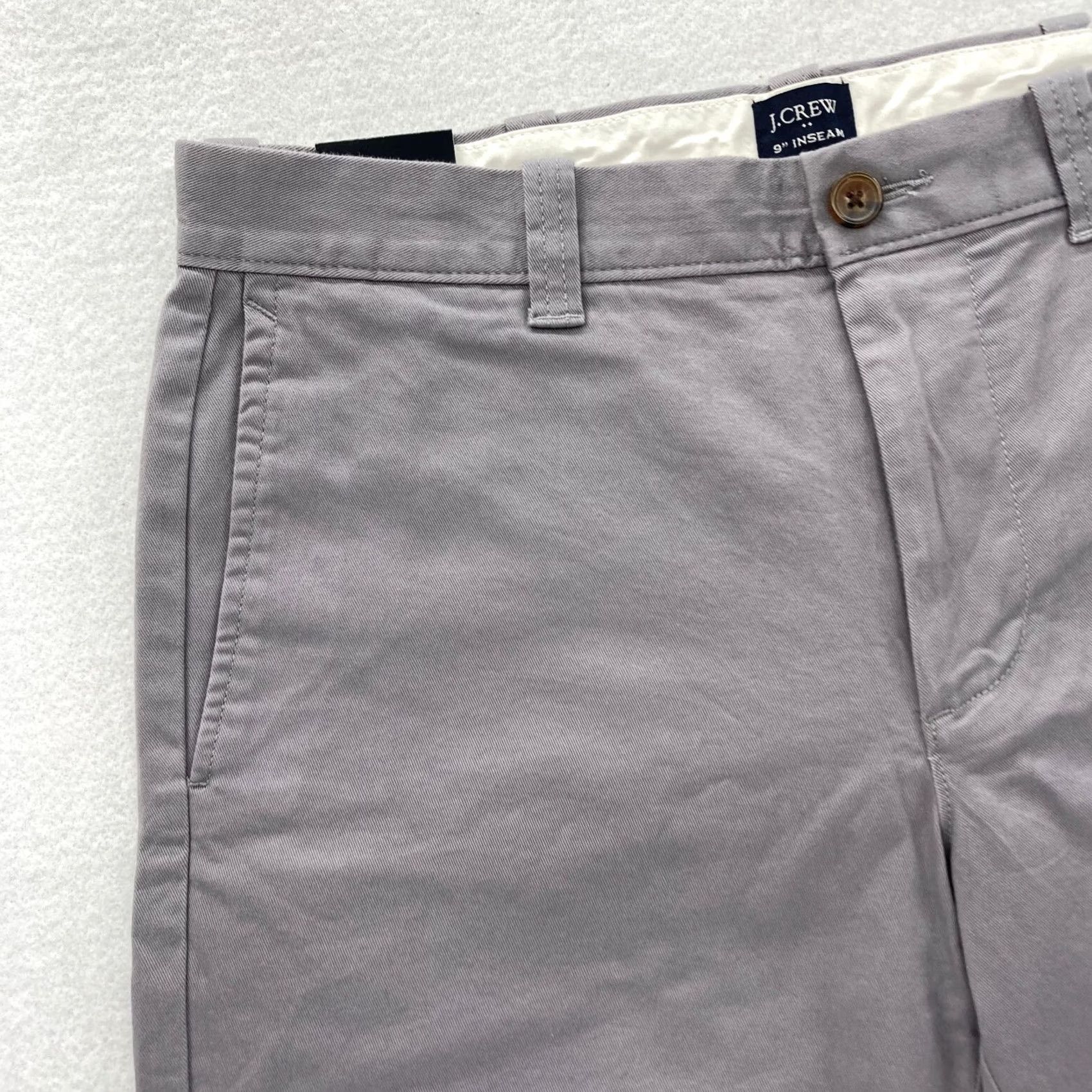 J.Crew J.Crew Shorts Women's 30 Gray Stretch Flat Front Chino 5" Inseam Preppy Size 30" / US 8 / IT 44 - 2 Thumbnail