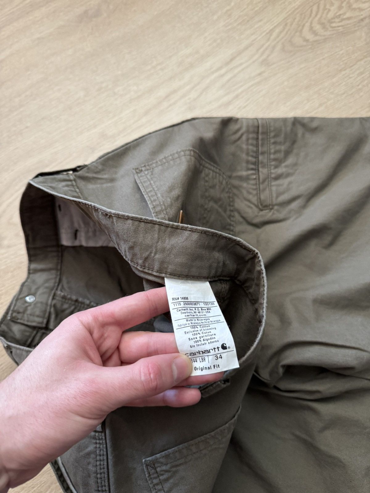 Carhartt Carhartt Original Loose Fit Work Green Shorts Size US 34 / EU 50 - 9 Thumbnail
