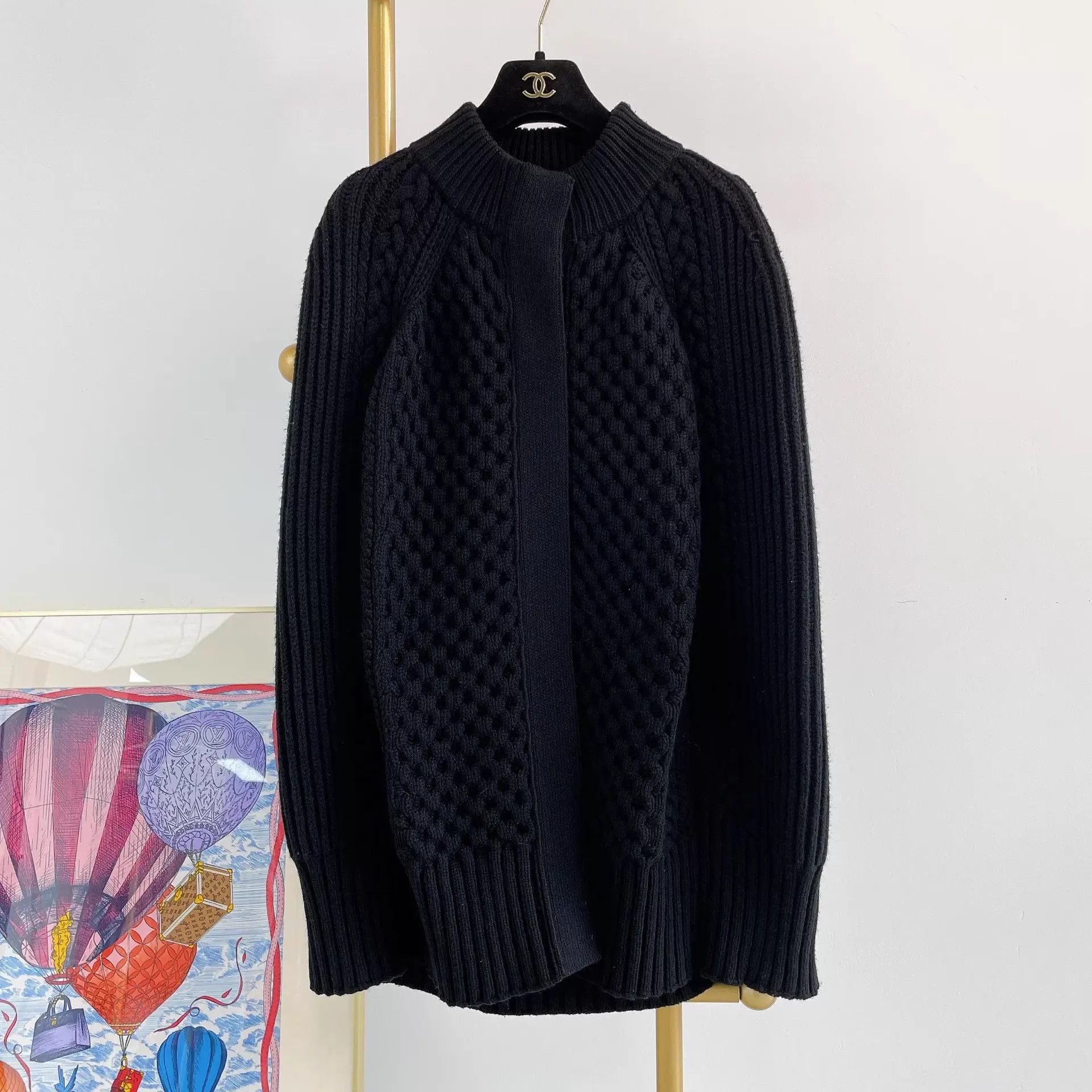 Alexander McQueen McQueen Black Knit Duster Coat XS Size XS / US 0-2 / IT 36-38 - 1 Thumbnail