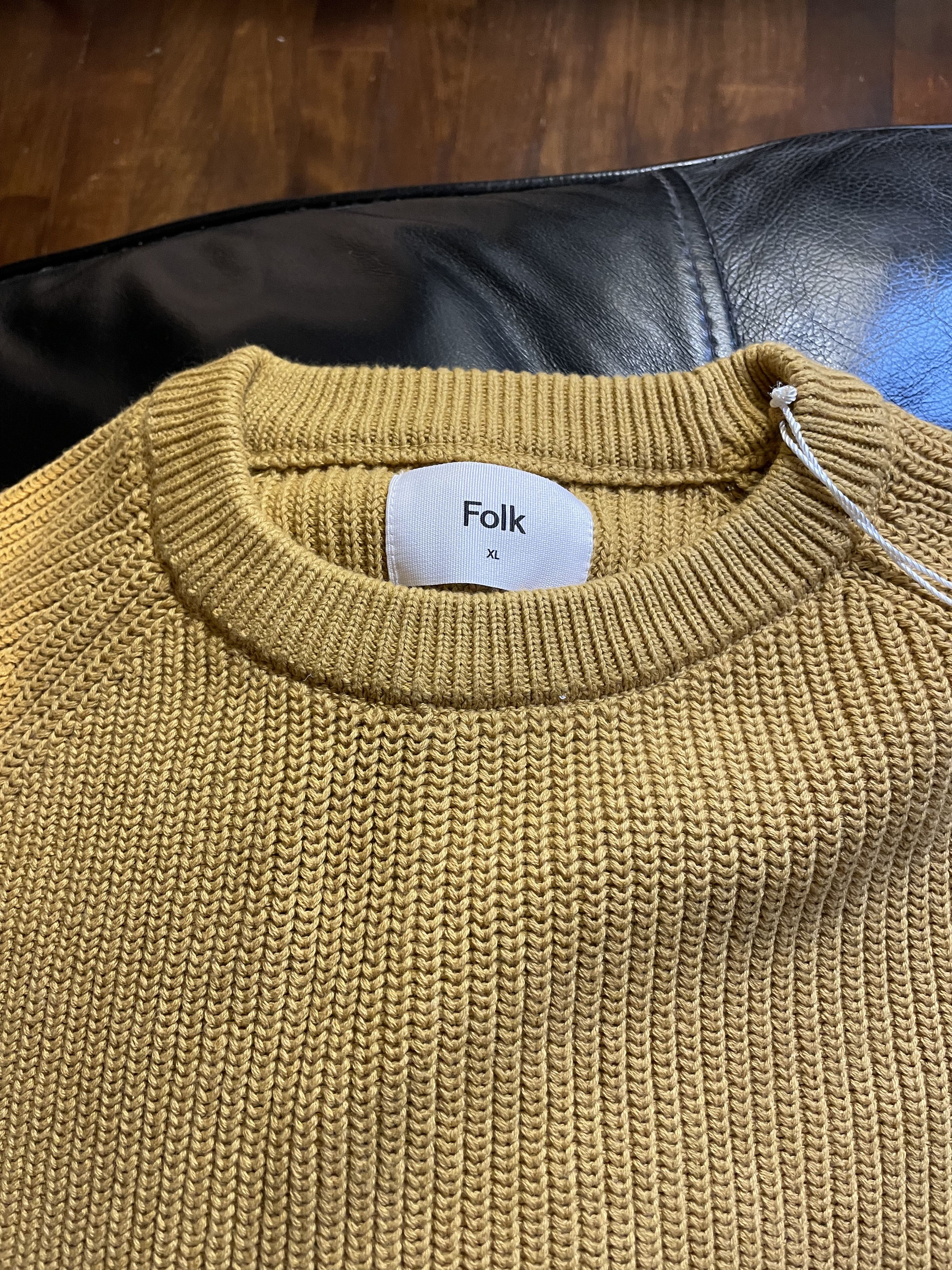 Folk Mustard cotton sweater XL Size US XL / EU 56 / 4 - 3 Thumbnail