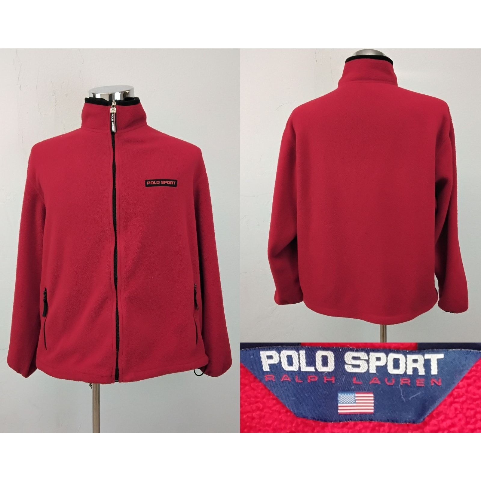 Ralph Lauren Polo Sport Ralph Lauren Fleece Jacket Men's XL Red Full Zip Size US XL / EU 56 / 4 - 1 Thumbnail