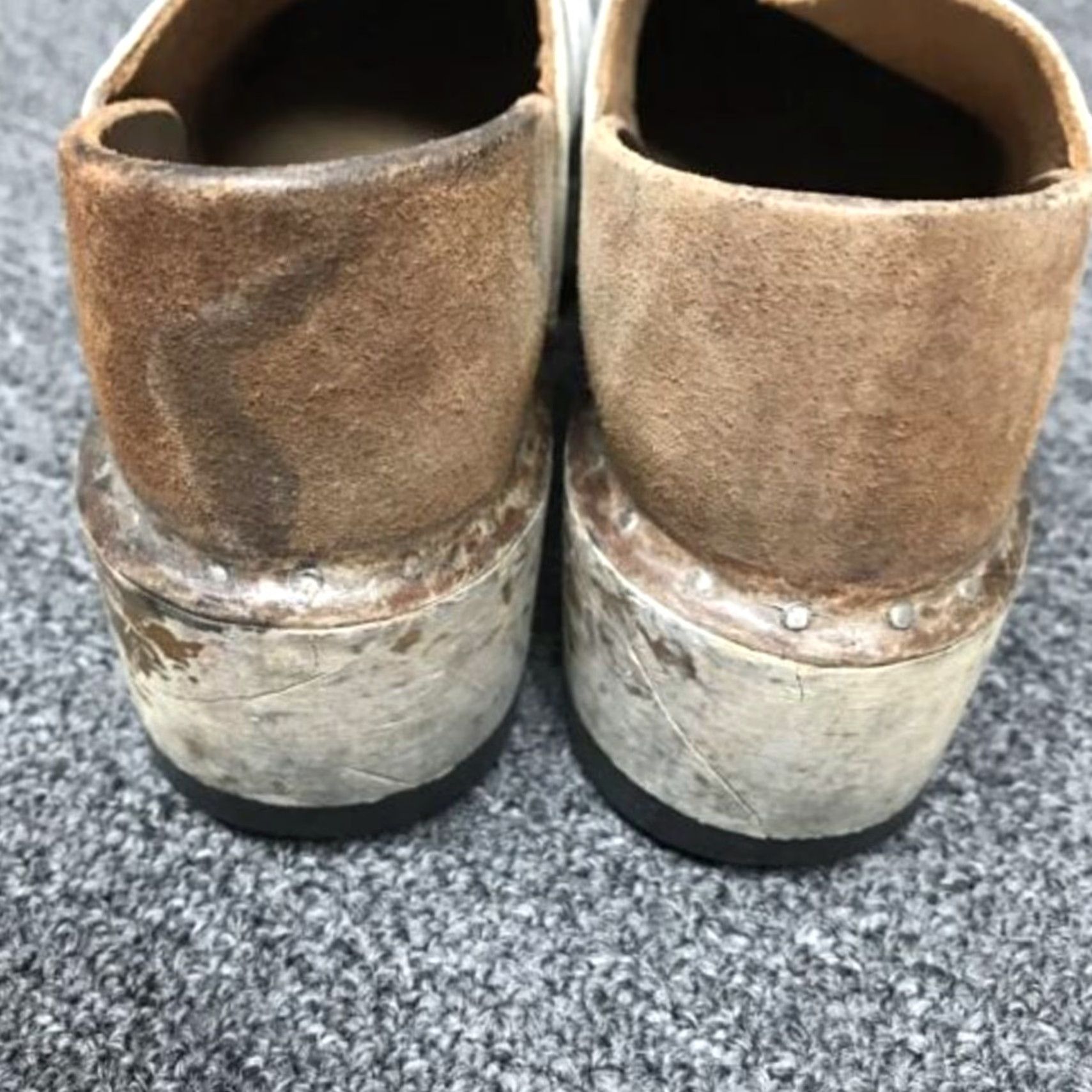 Vintage VINTAGE Handmade Clog Mule Women Leather White Brown Goodyear Soles 7 Accessories Size US 7 / IT 37 - 5 Thumbnail