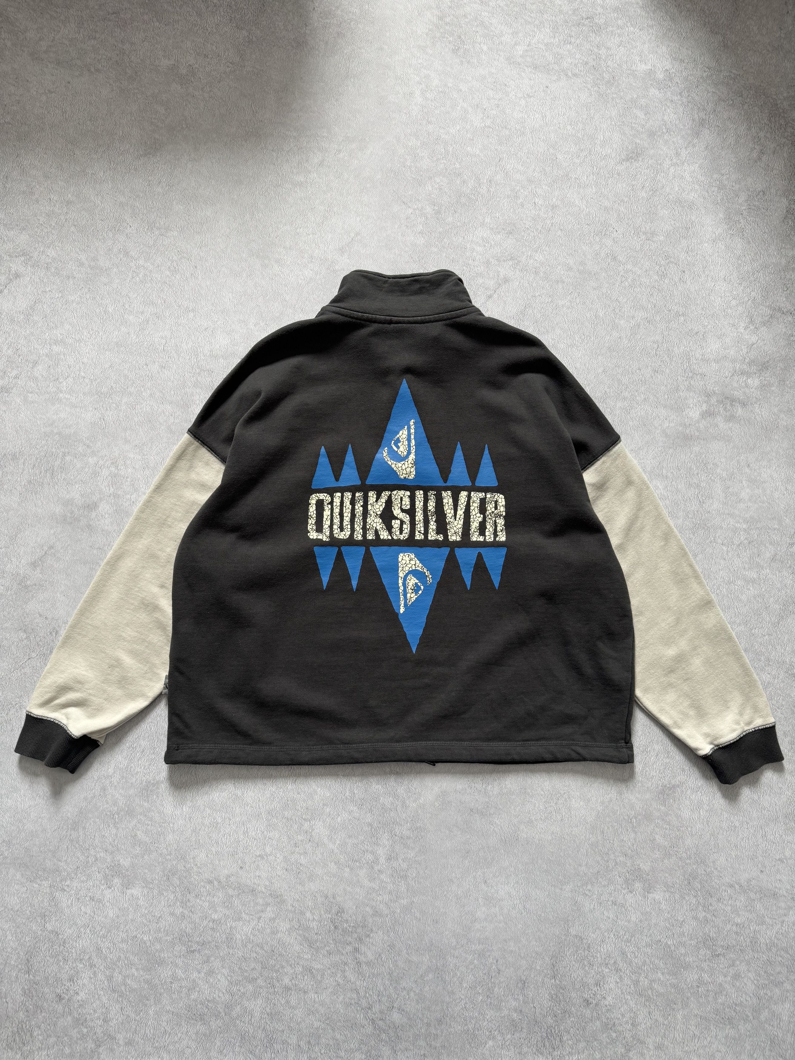 Quiksilver Quiksilver 1/3 Zip Sweatshirt Pullover Big Logo Size US S / EU 44-46 / 1 - 2 Thumbnail