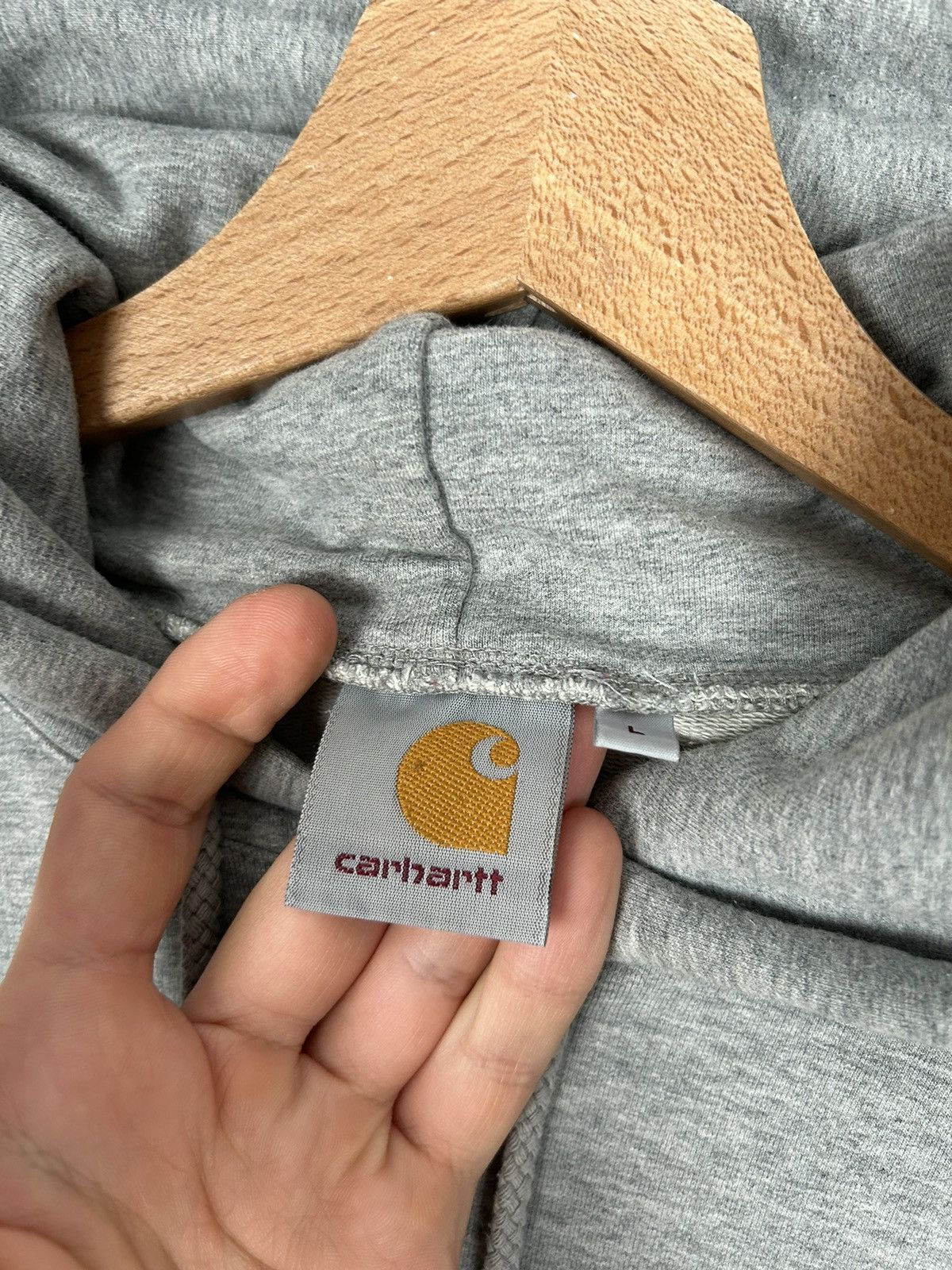 Carhartt Carhartt WIP Hoodie Grey Streetwear Workwear Hype Size L / US 10 / IT 46 - 4 Thumbnail