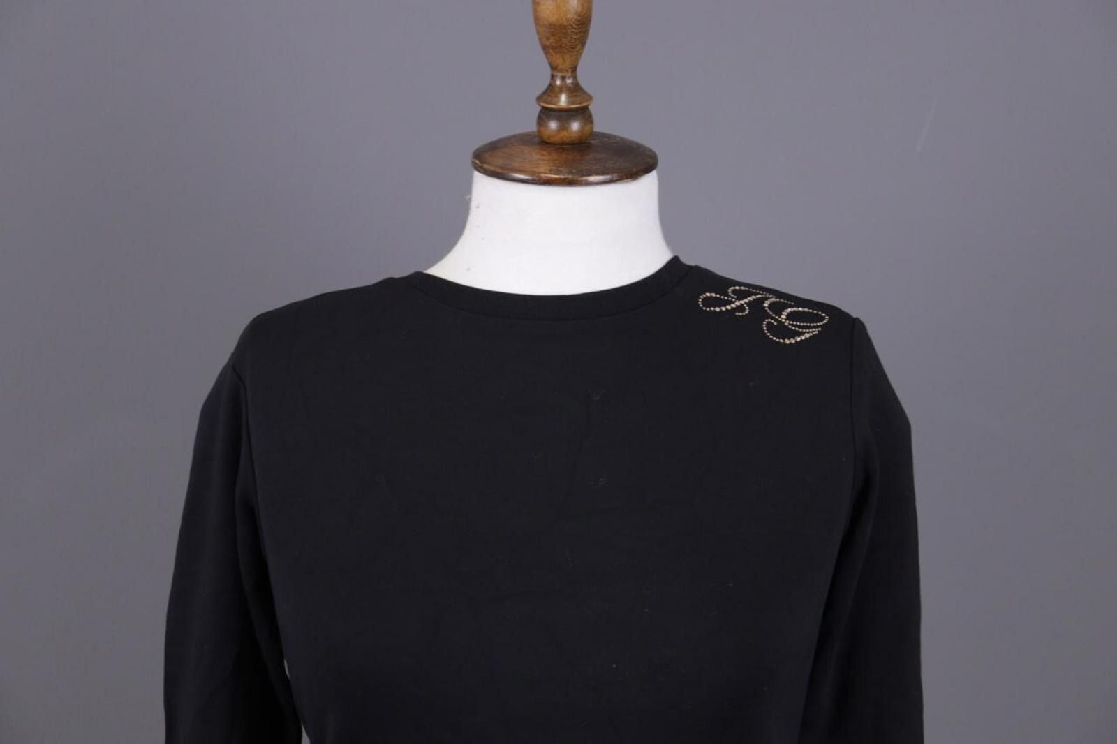 John Galliano Kids John Galliano Black Faux Fur Cropped Sweater Size 10 Size L / US 10 / IT 46 - 2 Thumbnail