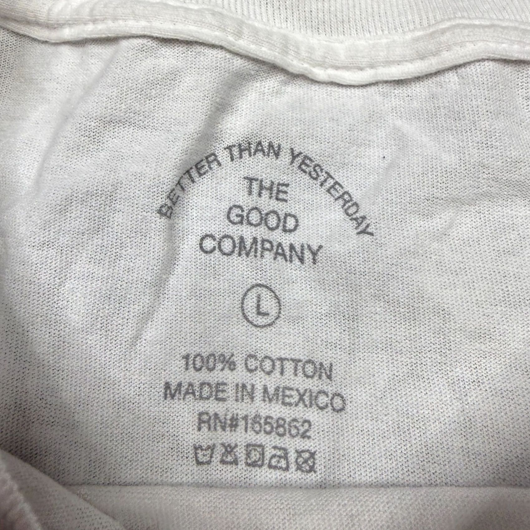 Vintage The Good Company T Shirt Mens L White Short Sleeve Crew Neck Streetwear Size US L / EU 52-54 / 3 - 3 Thumbnail