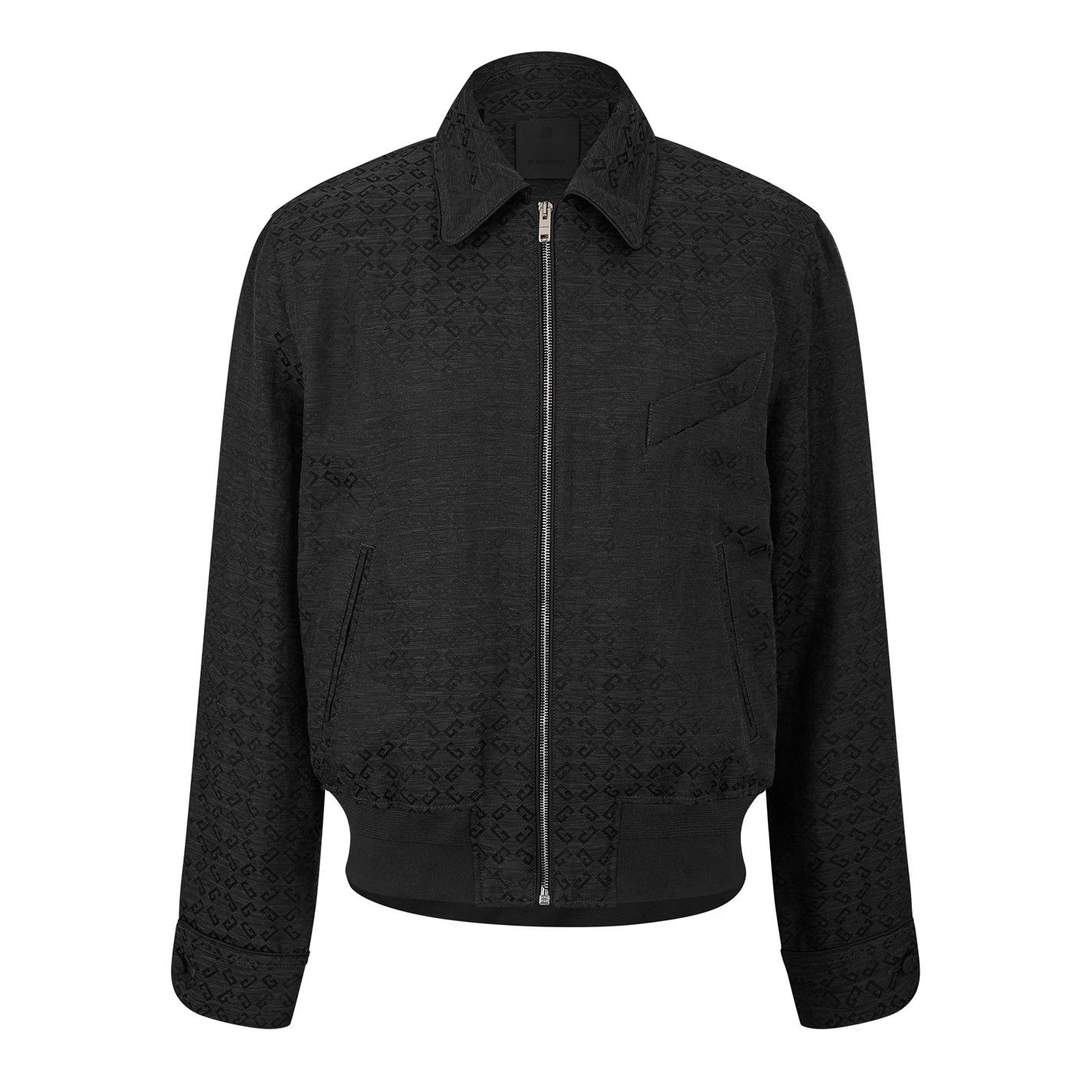 Givenchy o1g2r1mq0426 Blouson Linen Coach Jacket in Black Size US M / EU 48-50 / 2 - 1 Thumbnail