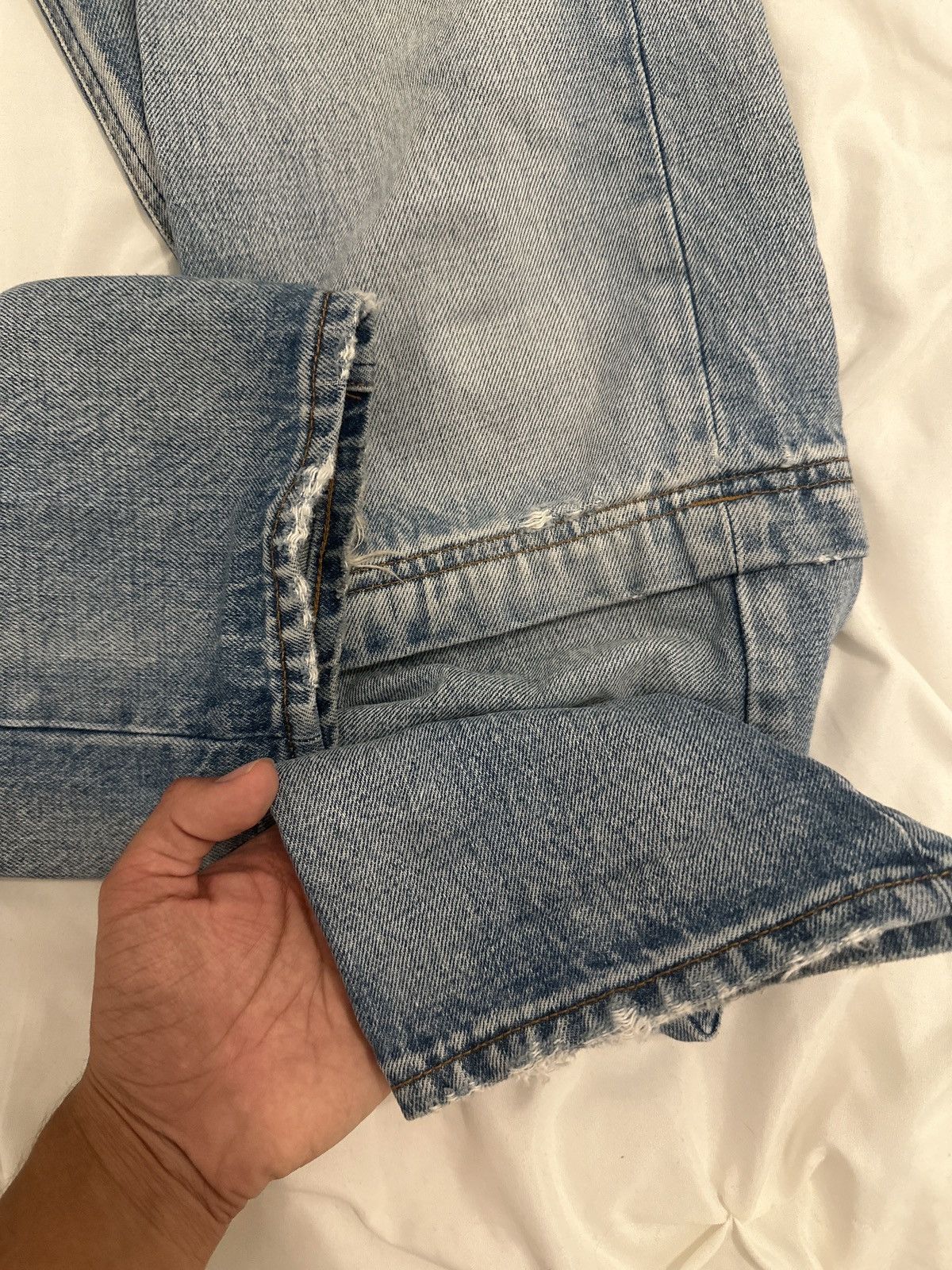 Balenciaga Balenciaga convertible zip light blue wash denim Size US 32 / EU 48 - 4 Thumbnail