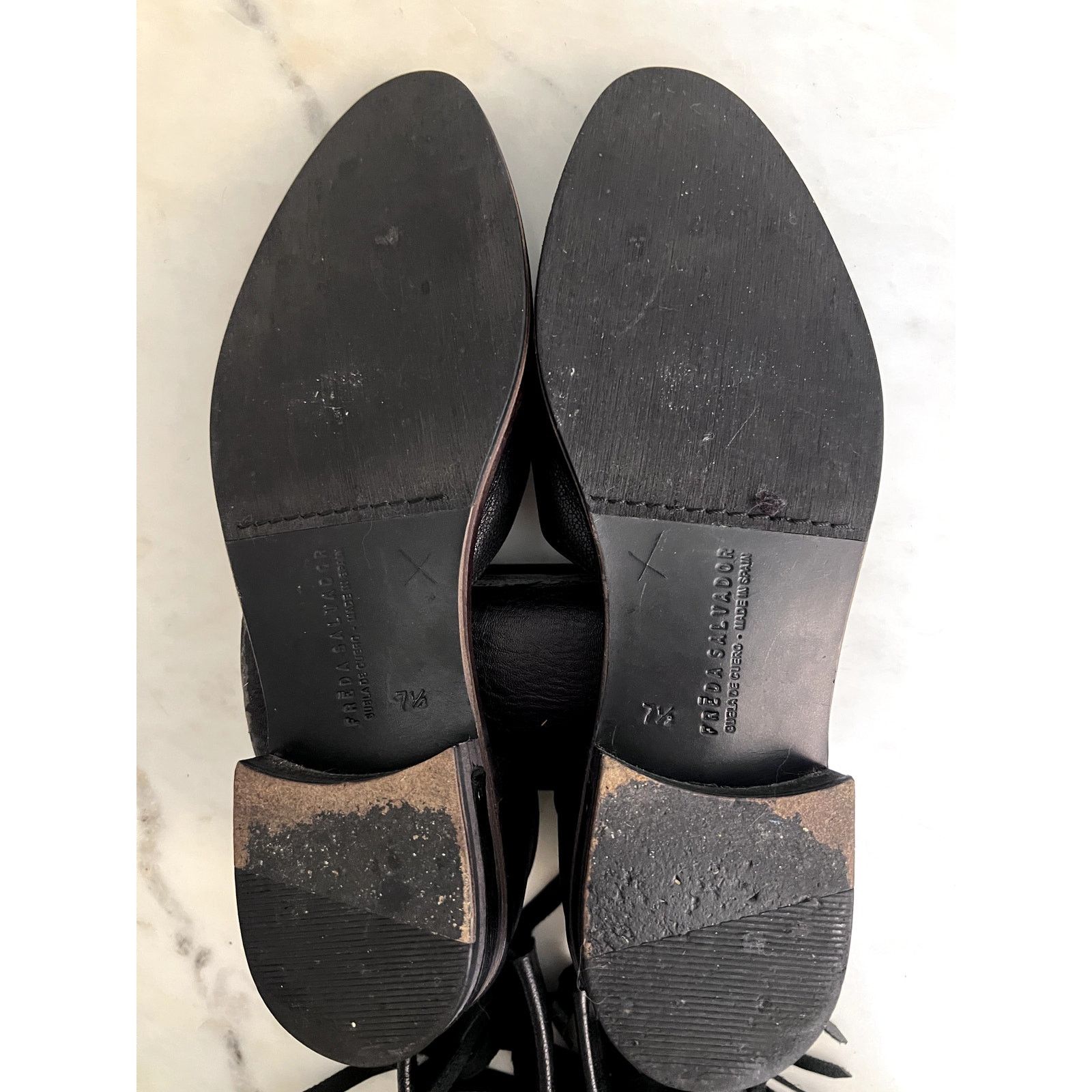 FREDA SALVADOR Freda Salvador DASH Fringe D'Orsay Ankle Strap Fringe 7 1/2 Size US 7.5 / IT 37.5 - 3 Thumbnail