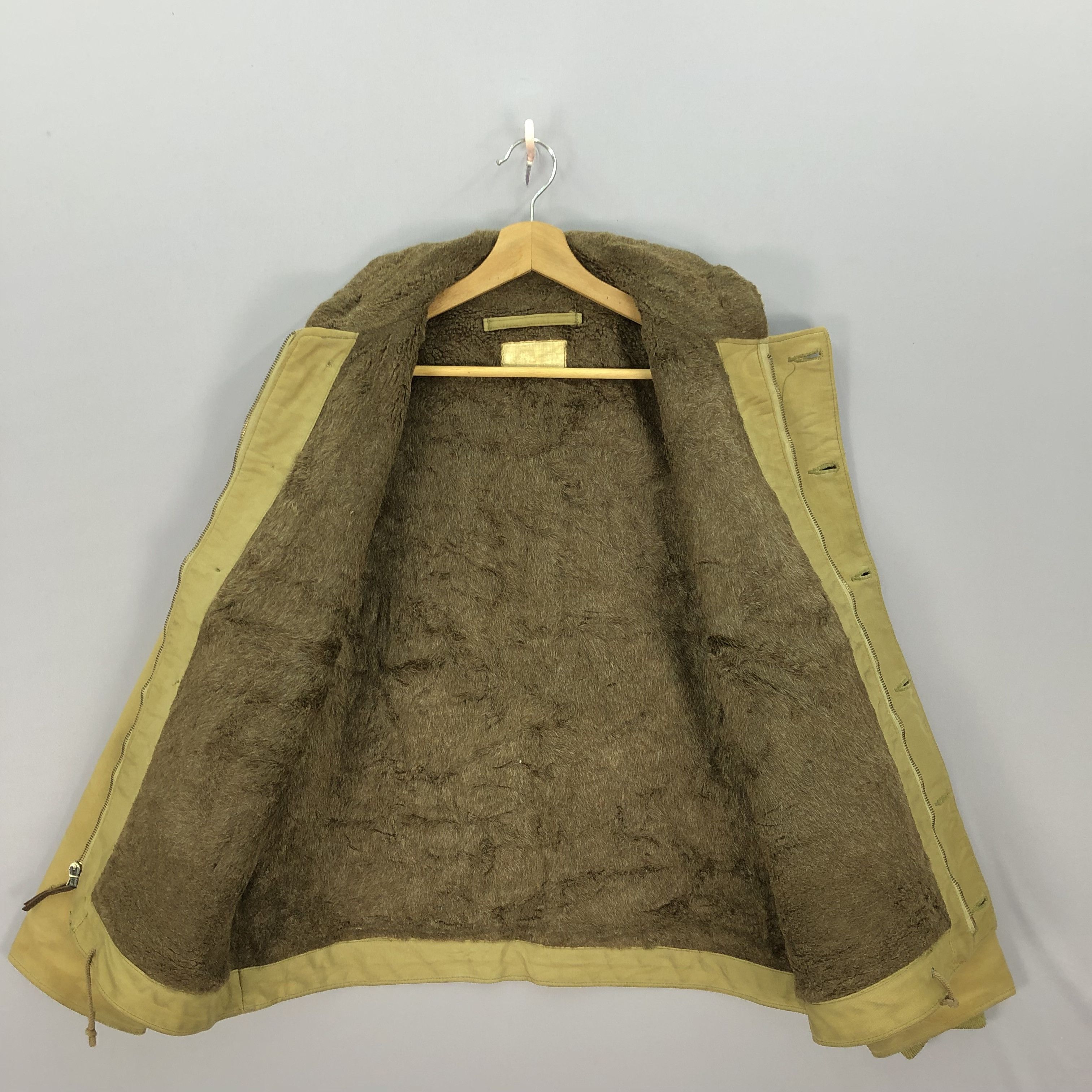 Vintage Vintage 50s US NAVY WW2 Issue N1 Deck Jacket Alpaca Fur Size US L / EU 52-54 / 3 - 6 Thumbnail