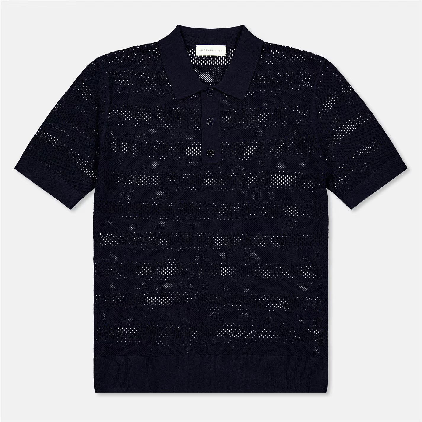 Dries Van Noten o1g2r1mq0426 Mercy Polo Shirt in Navy Size US L / EU 52-54 / 3 - 1 Thumbnail