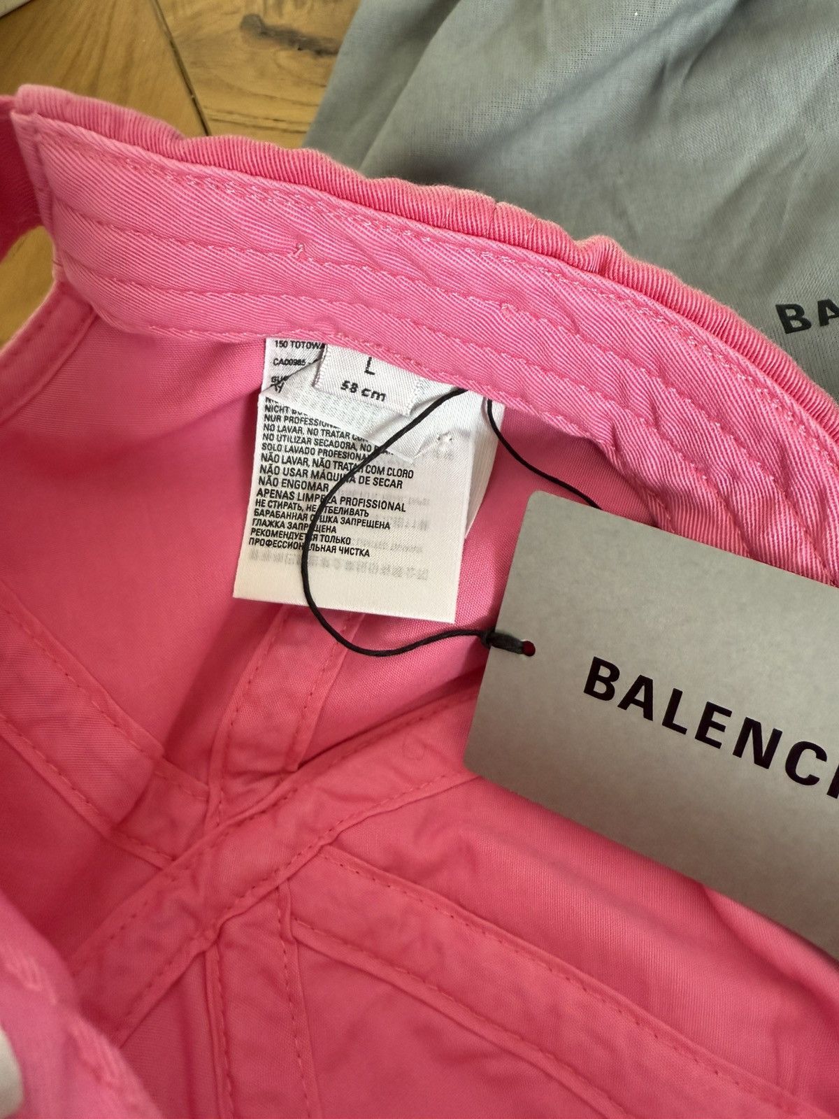 Balenciaga Balenciaga logo cap washed pink Size ONE SIZE - 4 Thumbnail