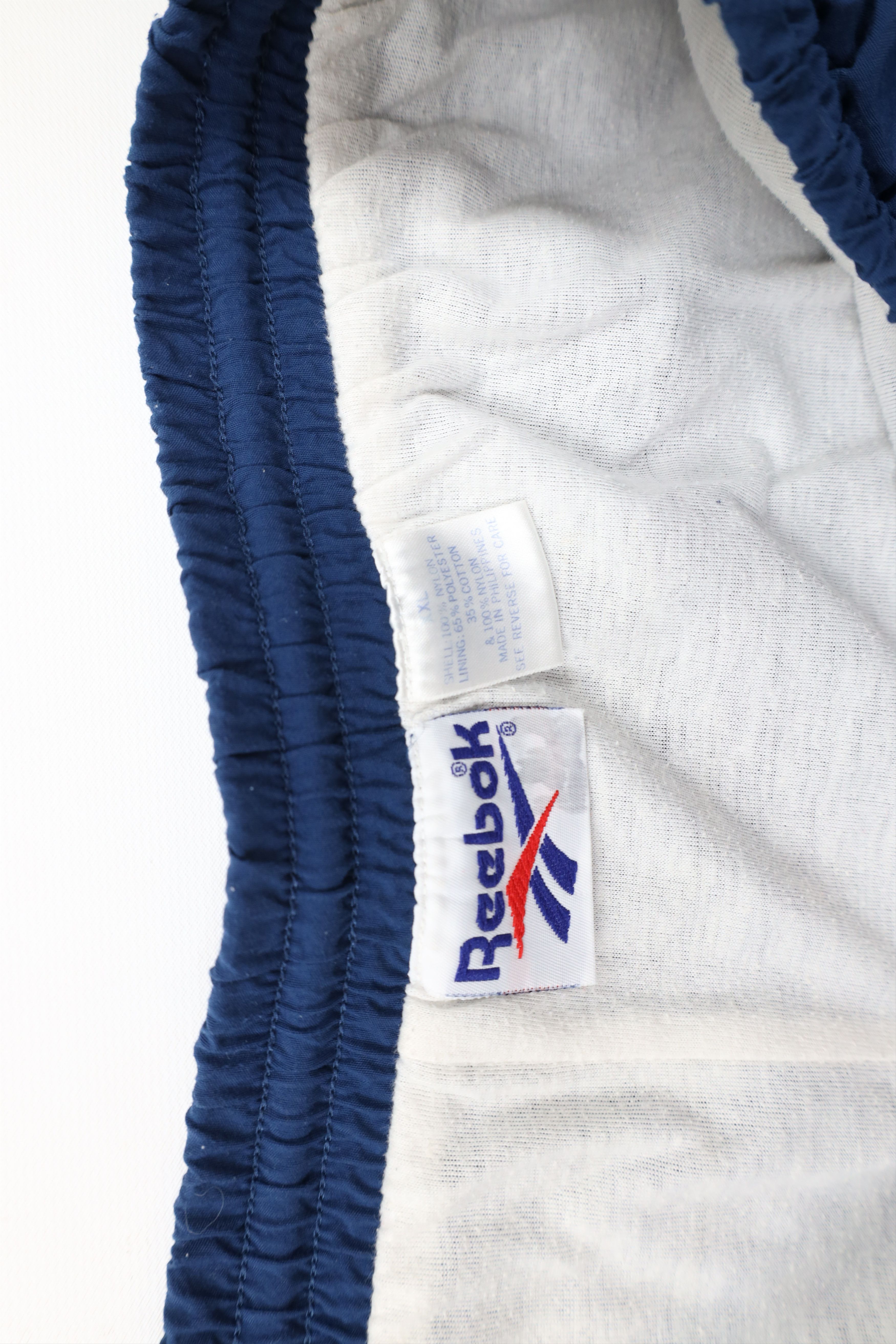 Reebok × Vintage Vintage 90s Reebok Classic Logo Lined Joggers Pants Blue Size US 38 / EU 54 - 9 Thumbnail