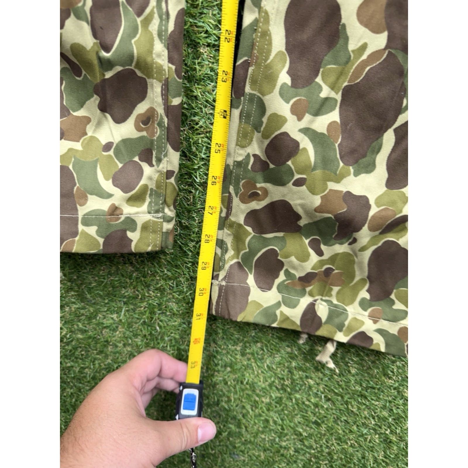 Vintage Mil-Tec BDU Pants Mens Small Pacific Camouflage Cargo Adjustable Waist 28x31 Green Regular Straight Size US 29 - 7 Thumbnail