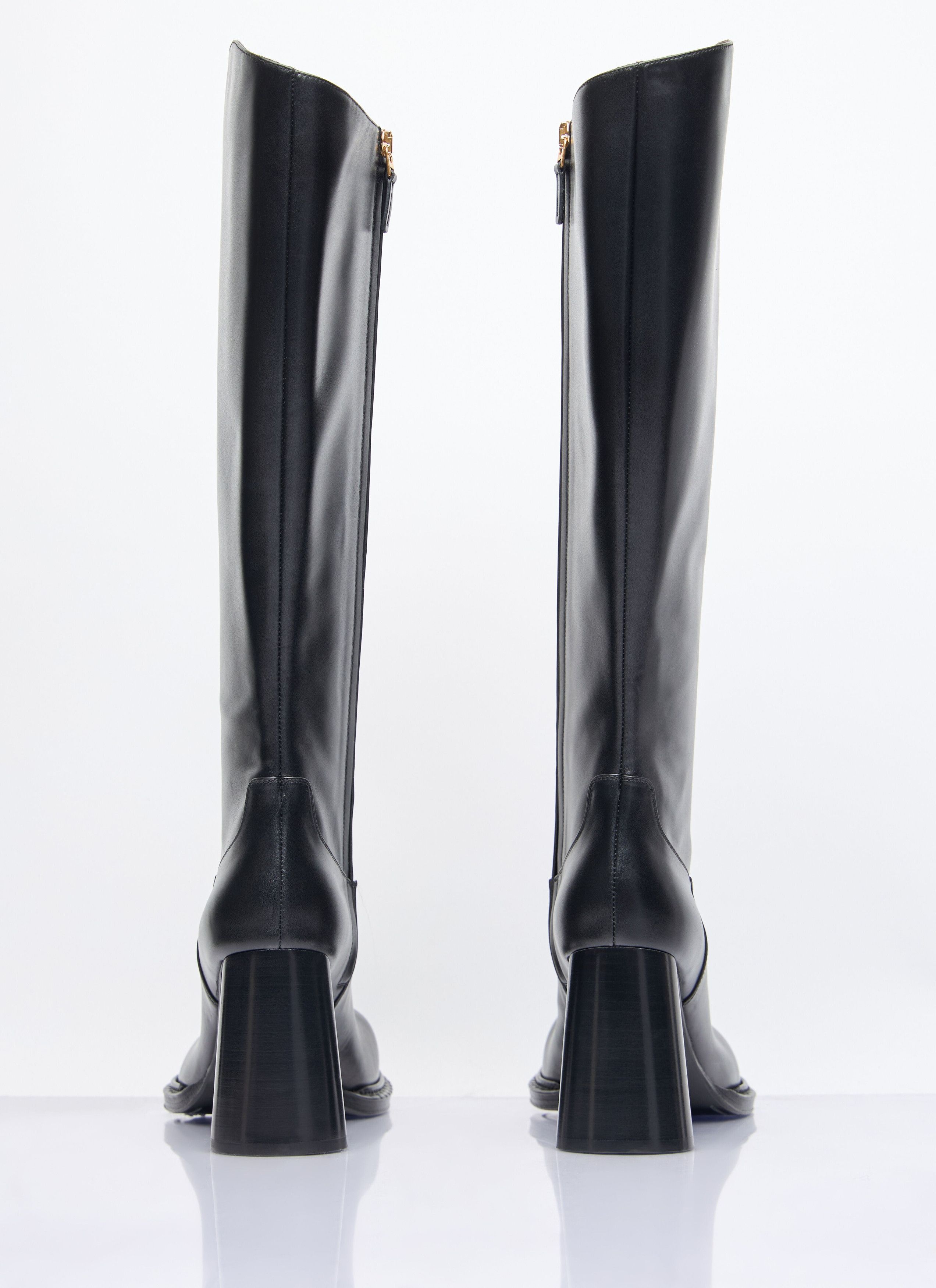 Bottega Veneta o1s22i1n0425 Cliff Thigh High Boots in Black Size US 11 / IT 41 - 5 Thumbnail