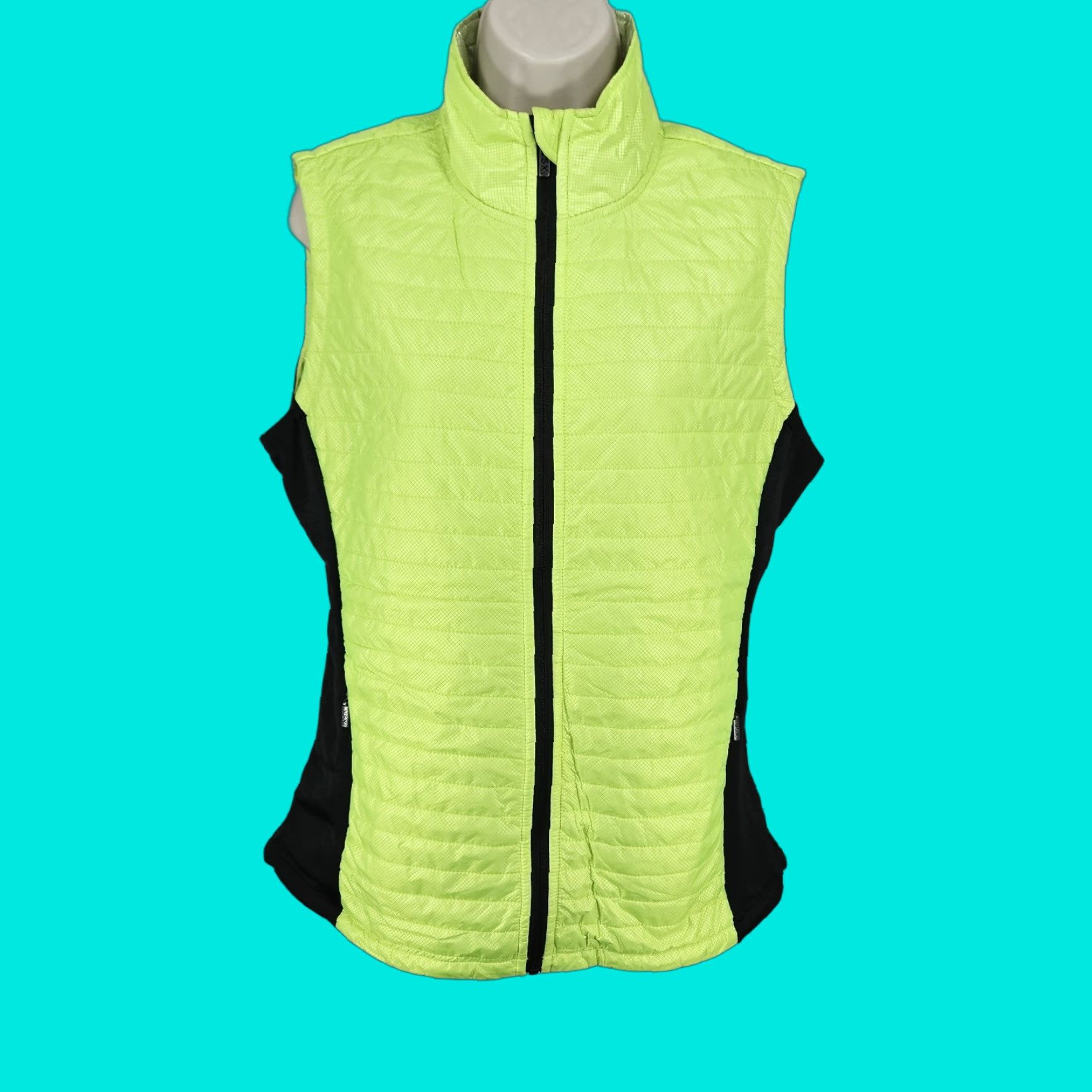 Victoria's Secret Victoria's Secret Green Thermo Lite Pro Zip Vest Jacket Sleeveless L Women Size L / US 10 / IT 46 - 1 Thumbnail