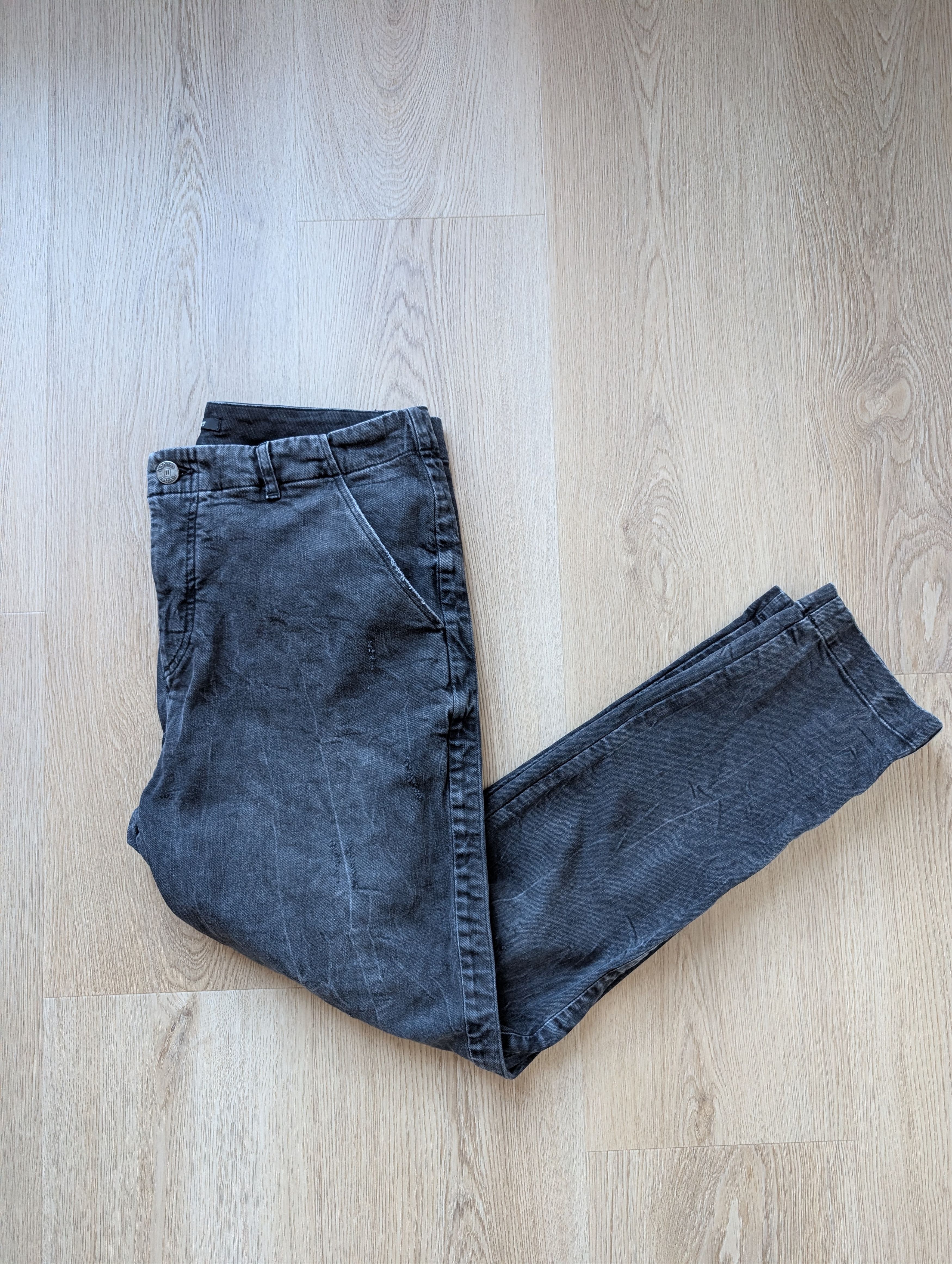 hannes roether Rare Hannes Roether Grey Avant Garde Denim Jeans RRP €329 Size US 34 / EU 50 - 11 Thumbnail