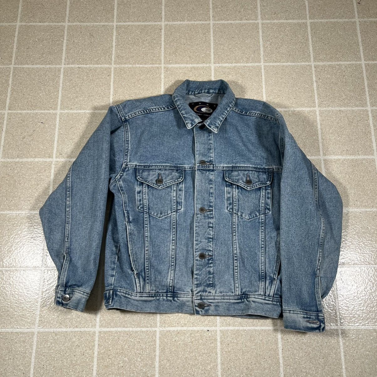Other Vtg 5k Salmon Run Cyrk Clothing Denim Jean Jacket Trucker Size US S / EU 44-46 / 1 - 4 Thumbnail