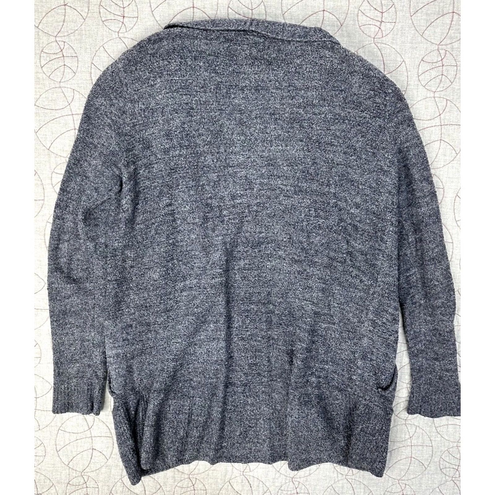 Vintage Barefoot Dreams Womens M Cozychic Lite Cardigan Sweater Brown Button Long Sleeve Size M / US 6-8 / IT 42-44 - 7 Thumbnail