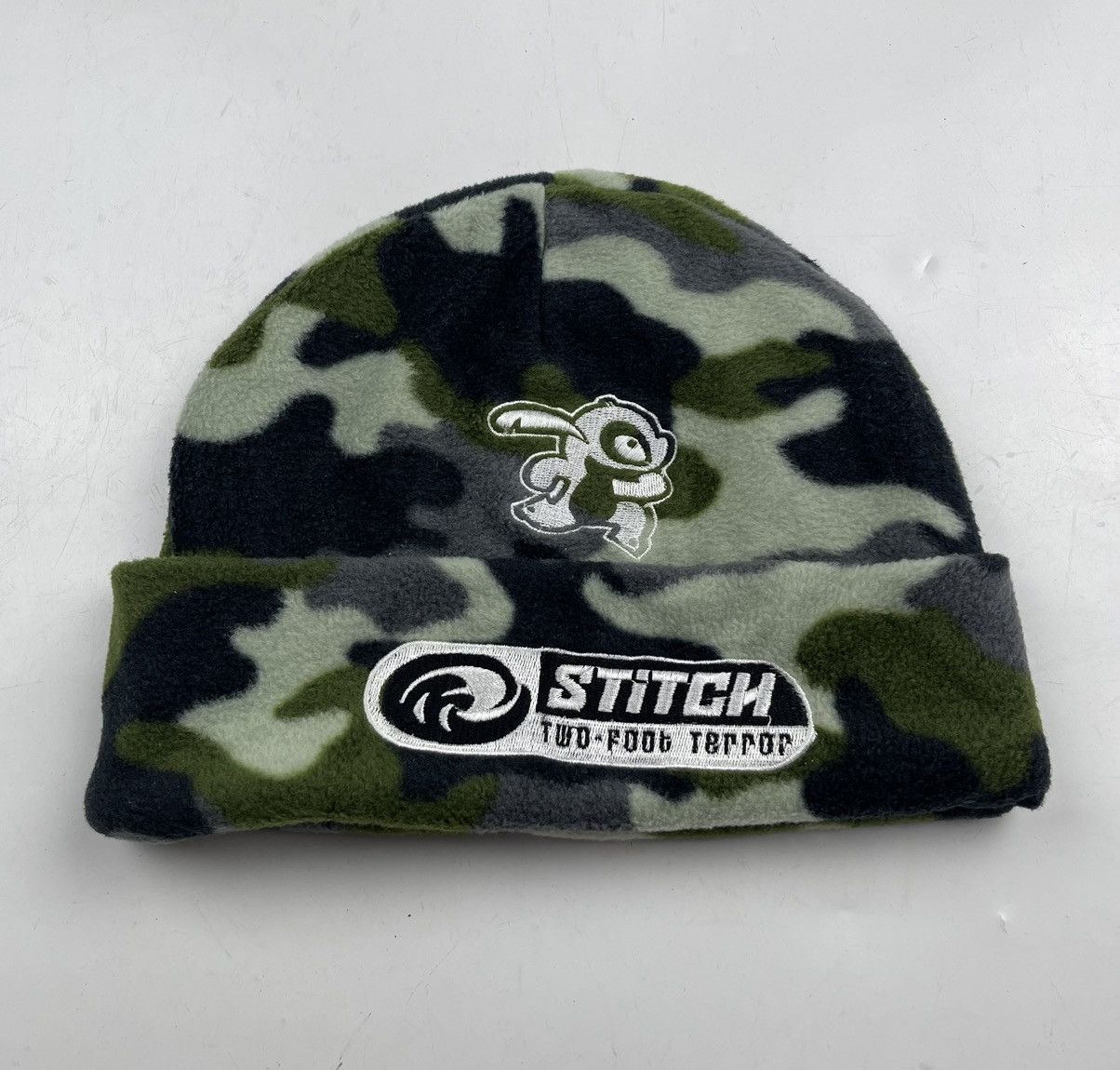 Japanese Brand stitch camo beanie hat snow cap tc25 Size ONE SIZE - 2 Thumbnail