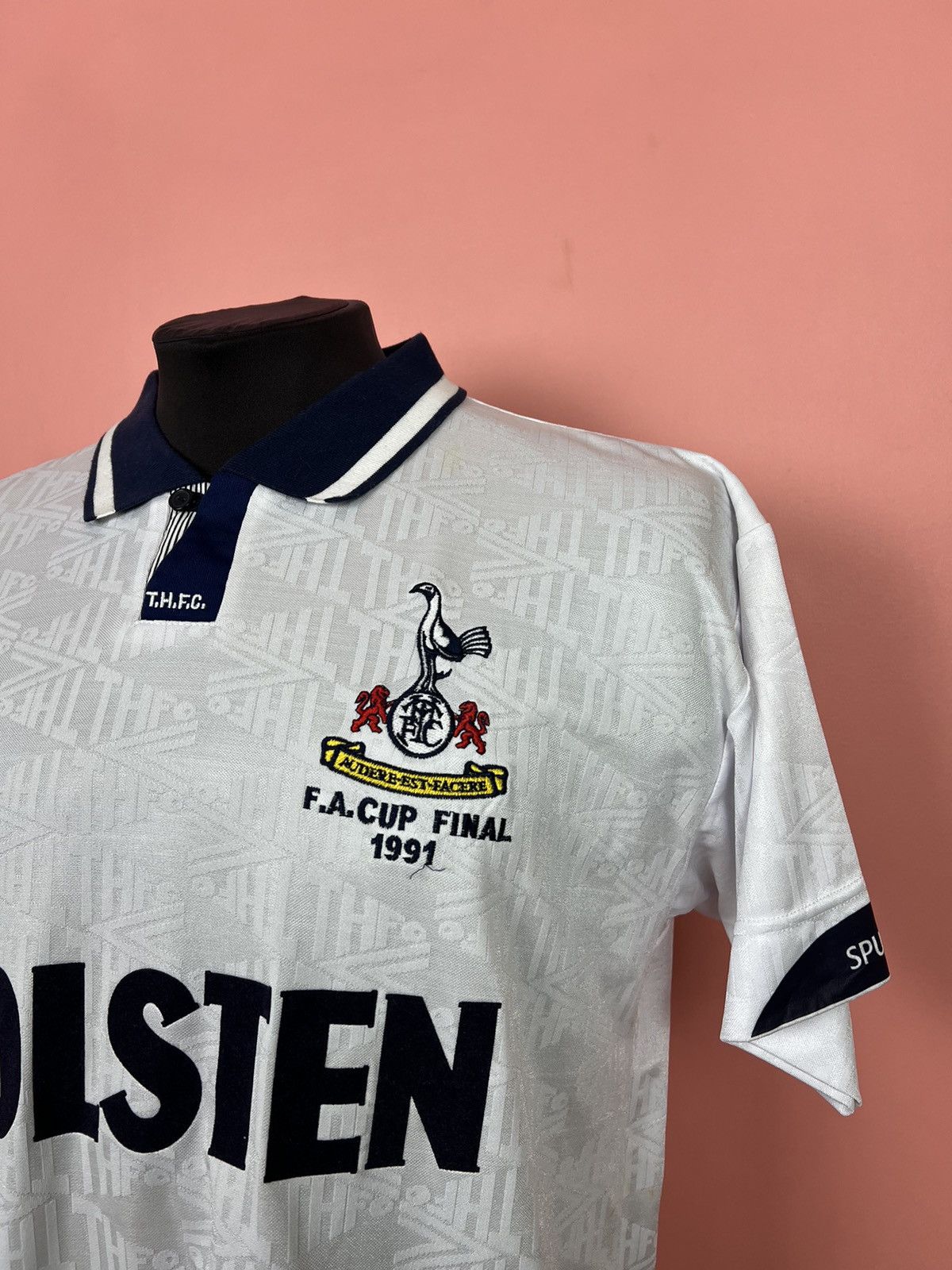 Other tottenham Score Draw soccer jersey footbal shirt 1995 1994 Size US L / EU 52-54 / 3 - 6 Thumbnail