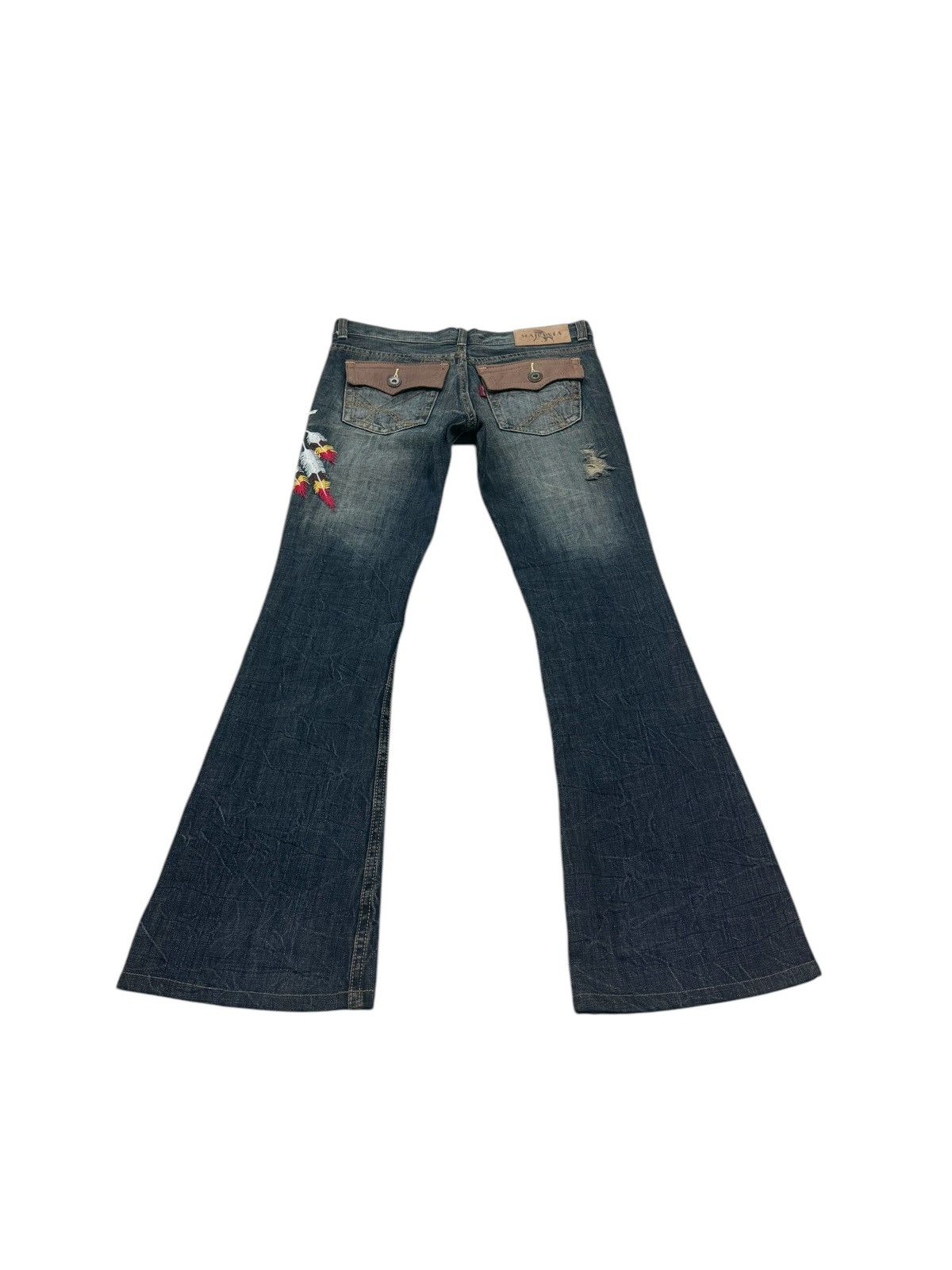If Six Was Nine JAPANESE BRAND MARAXIA FLARE JEANS Size 30" / US 8 / IT 44 - 9 Thumbnail