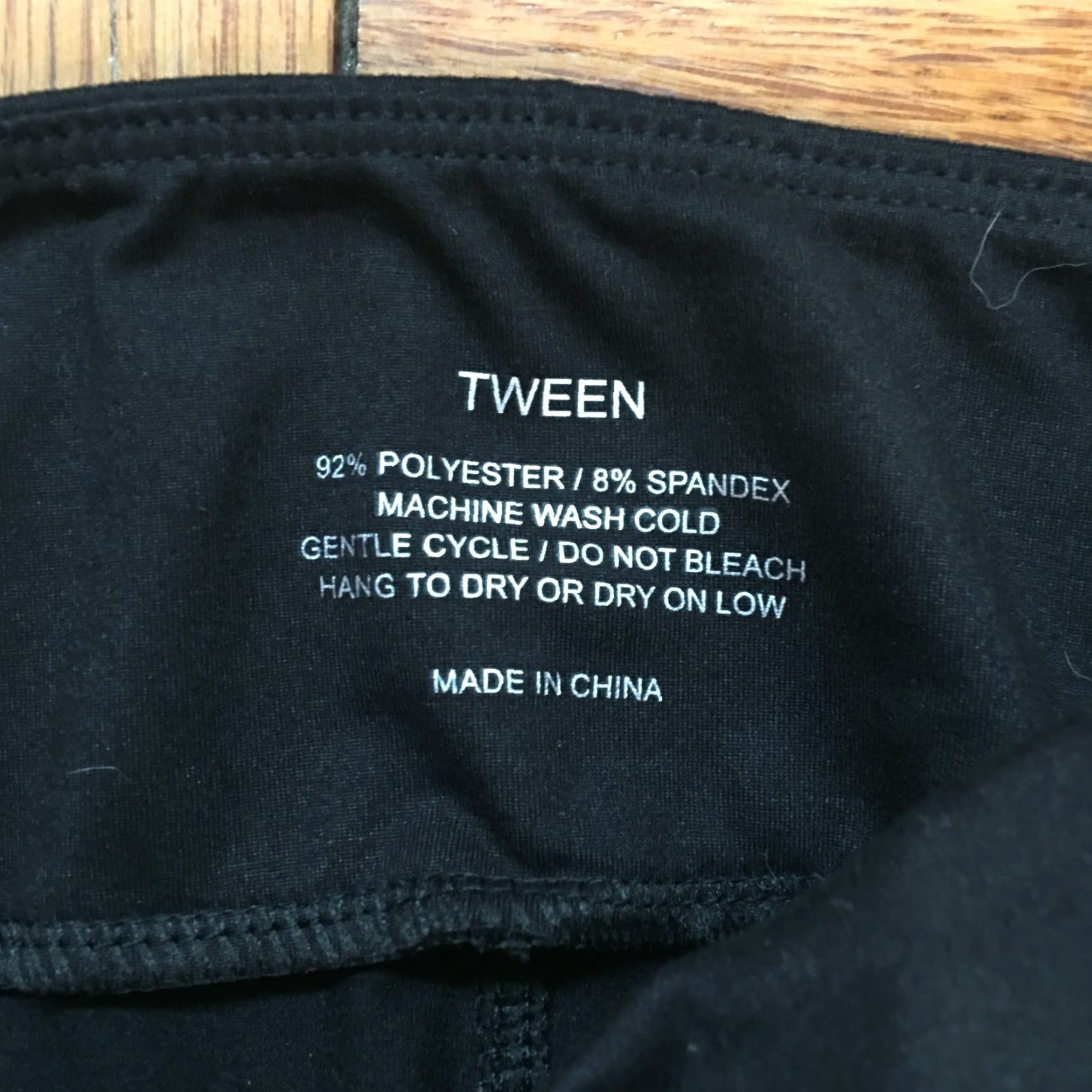 Vintage Tween Casual Stretch Athletic Leggings Size S Solid Black Size 28" / US 6 / IT 42 - 3 Thumbnail