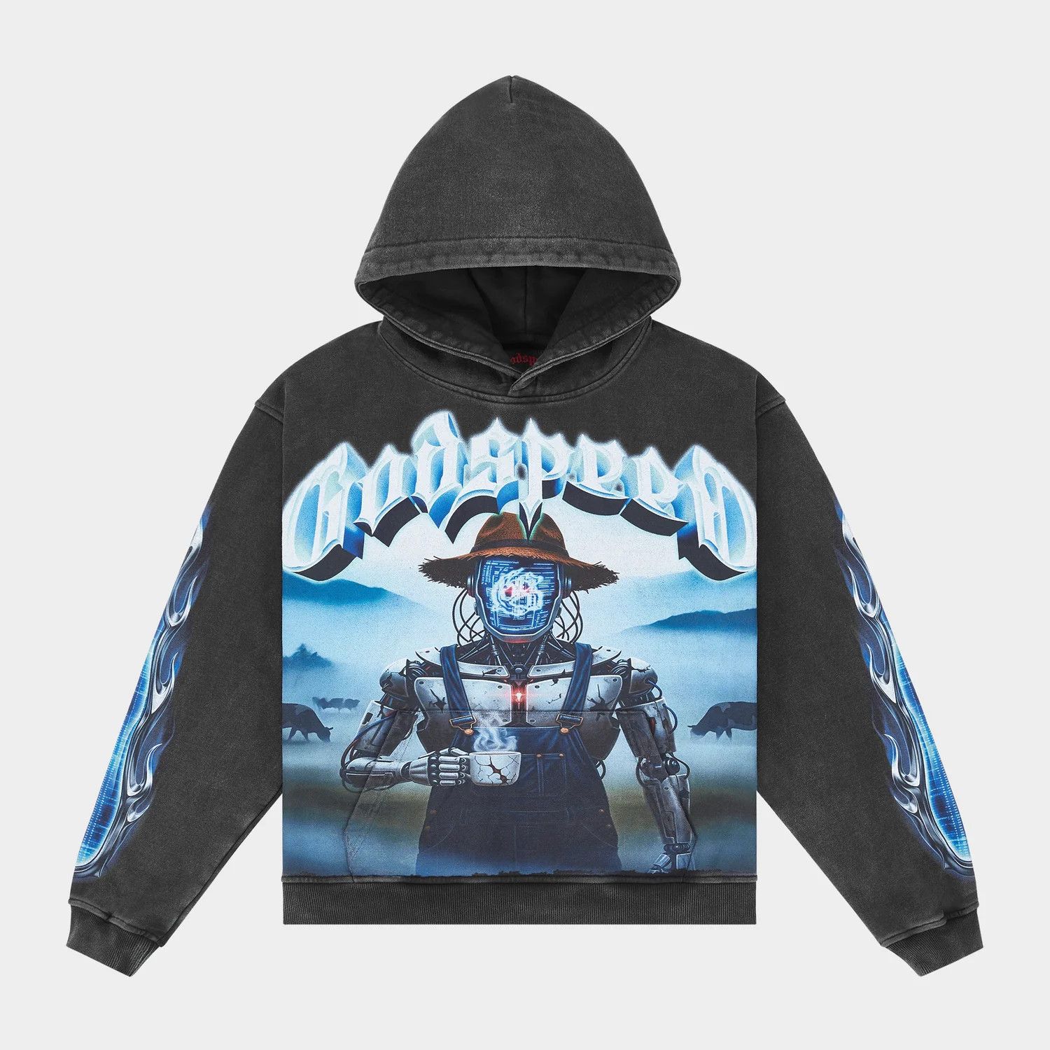 Godspeed Godspeed 'Aura Farm' Black Wash Hoodie Size US L / EU 52-54 / 3 - 1 Preview