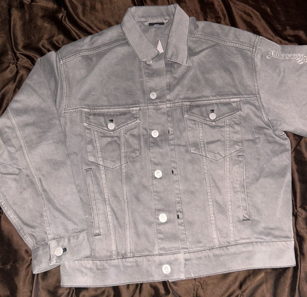 Revenge Revenge Grey Denim Jacket Size US S / EU 44-46 / 1 - 2 Thumbnail